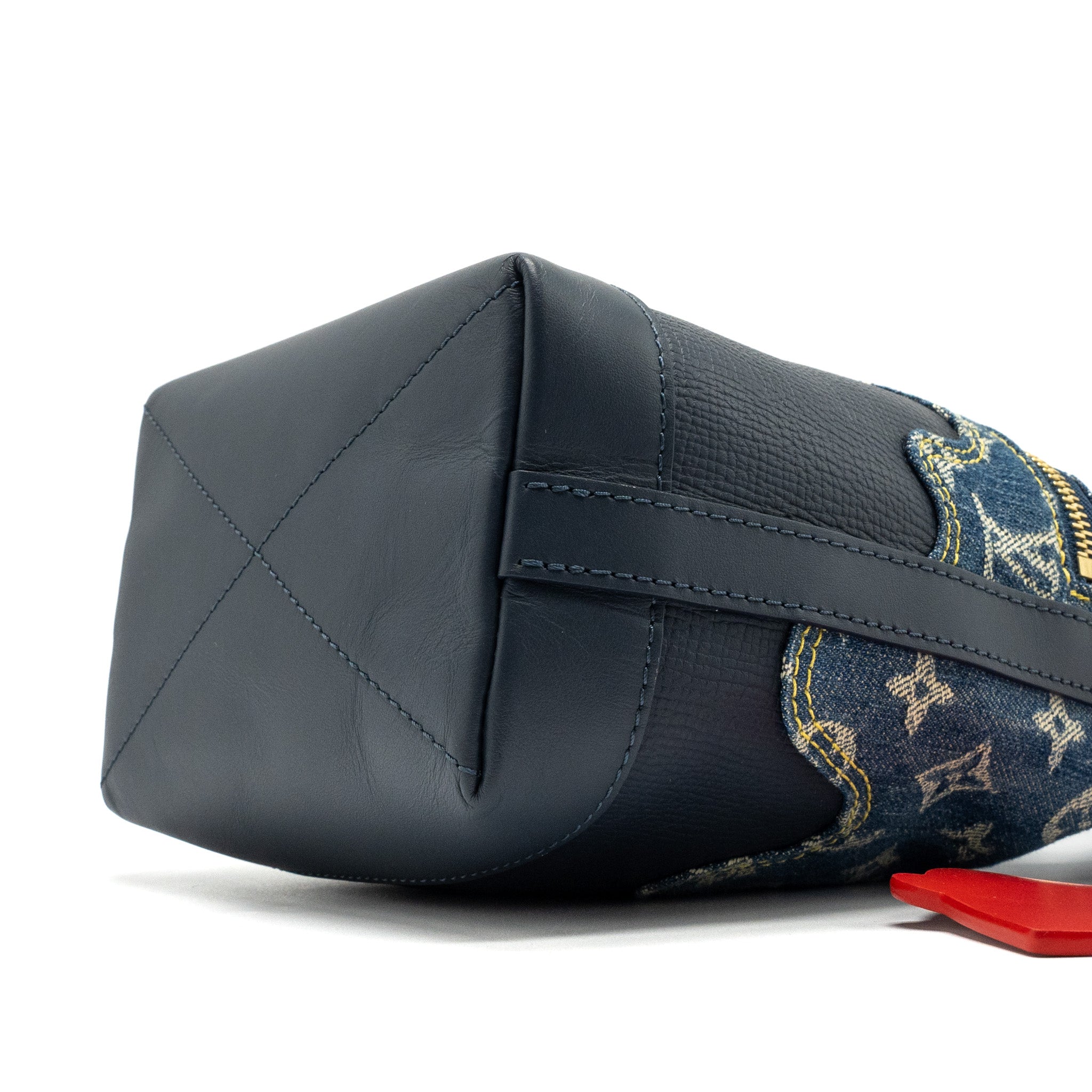 LOUIS VUITTON JAPANESE CRUISER BAG LIMITED EDITION MONOGRAM DENIM/LEATHER BLUE GHW(NEW VERSION)