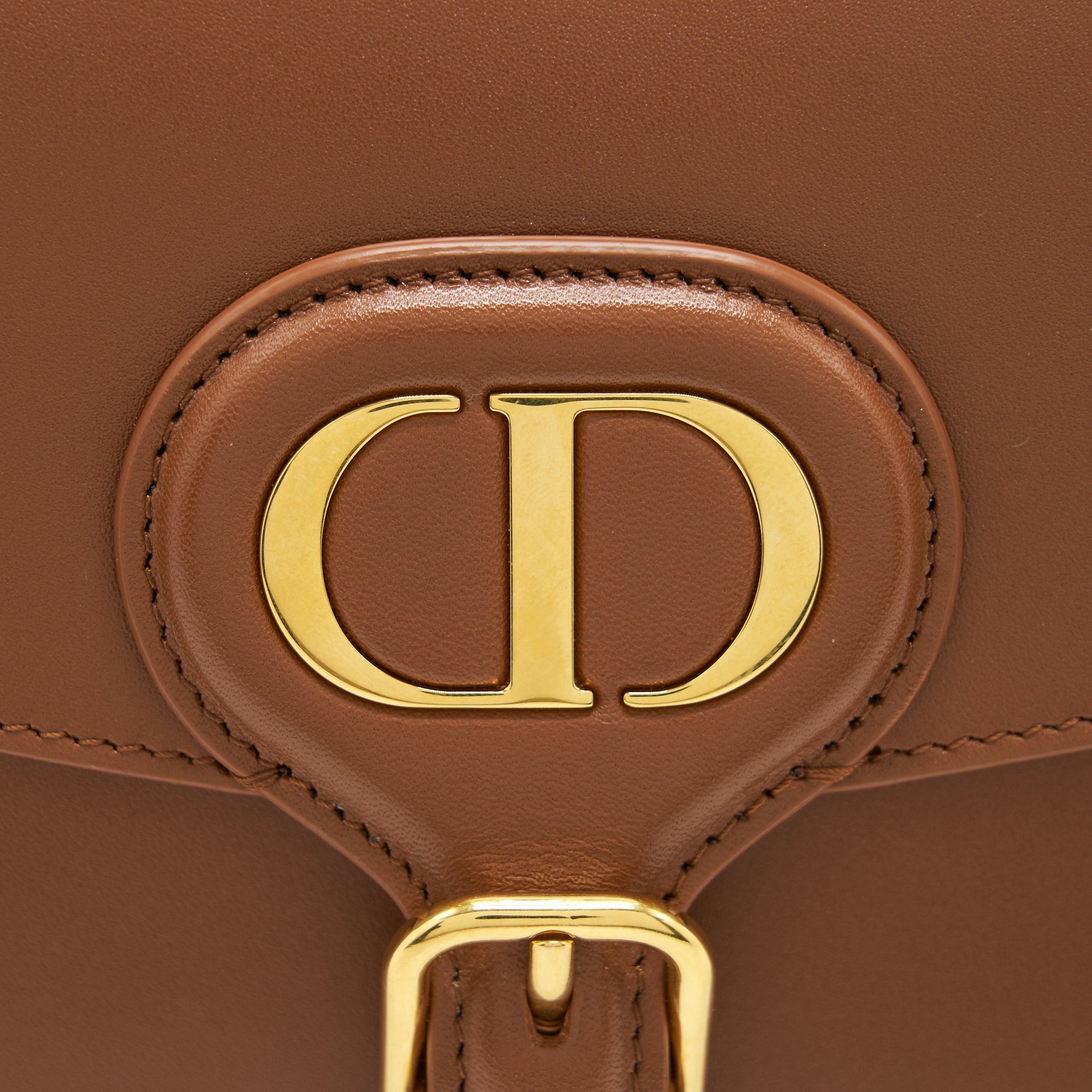 CHRISTIAN DIOR SMALL BOBBY BAG CALFSKIN BROWN GHW