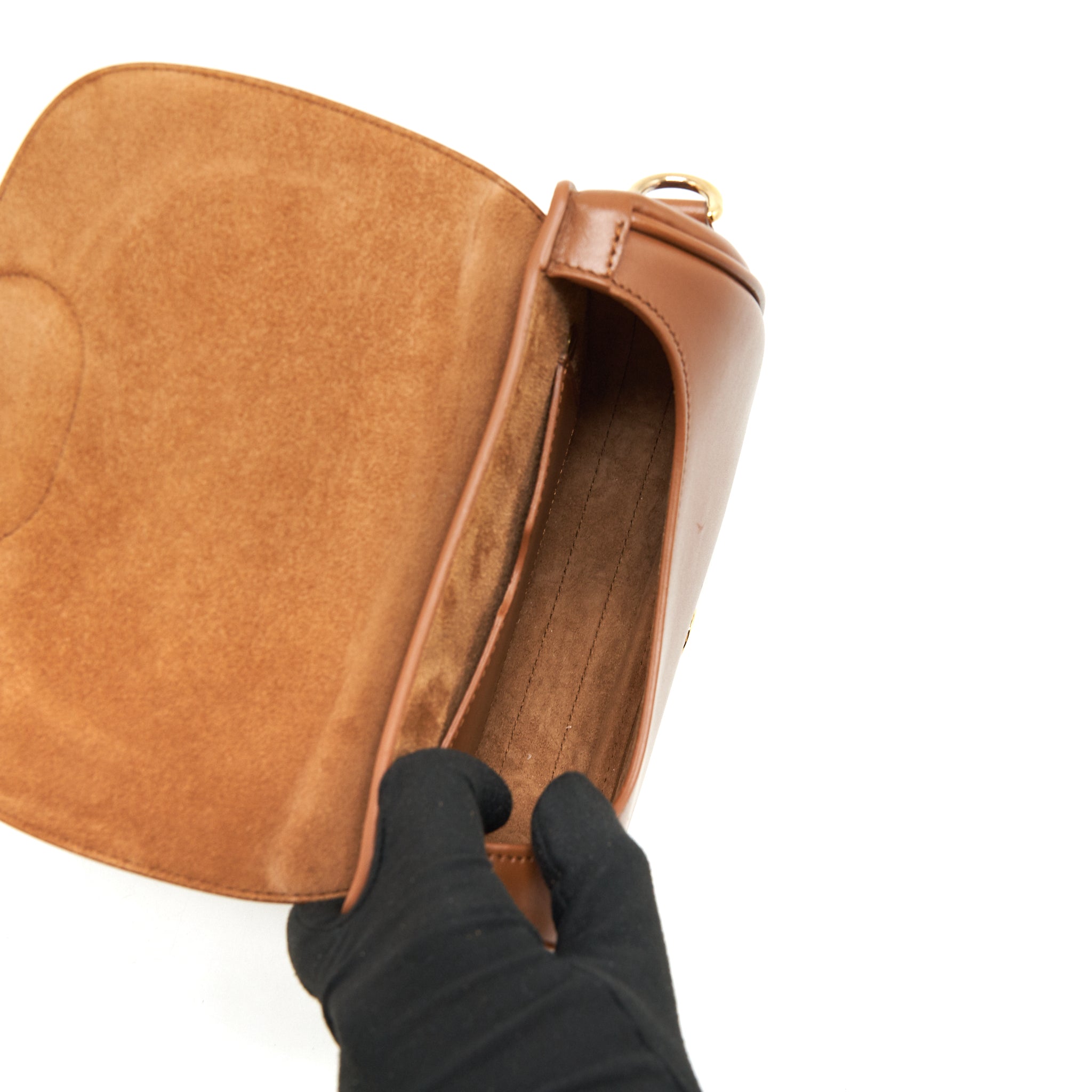 CHRISTIAN DIOR SMALL BOBBY BAG CALFSKIN BROWN GHW