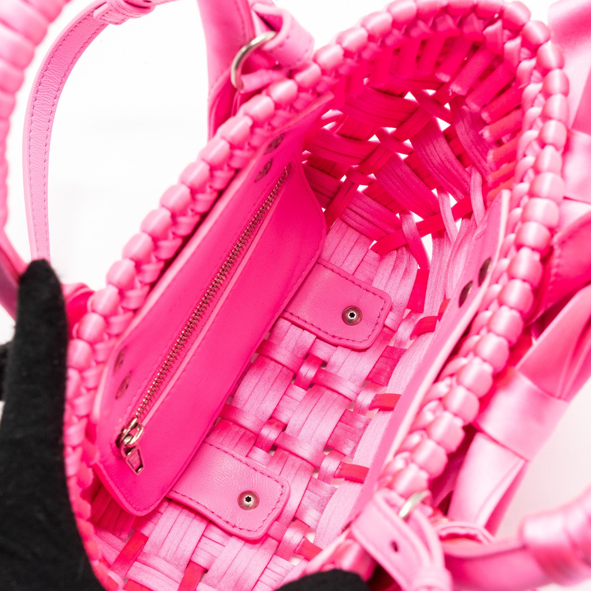 BALENCIAGA MINI TOTE BAG 2023S VALENTINE’S DAY LIMITED EDITION FABRIC PINK SHW