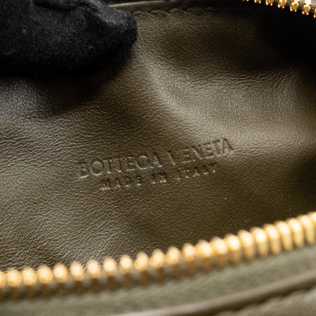 BOTTEGA VENETA WALLACE BAG CALFSKIN KAKI GHW