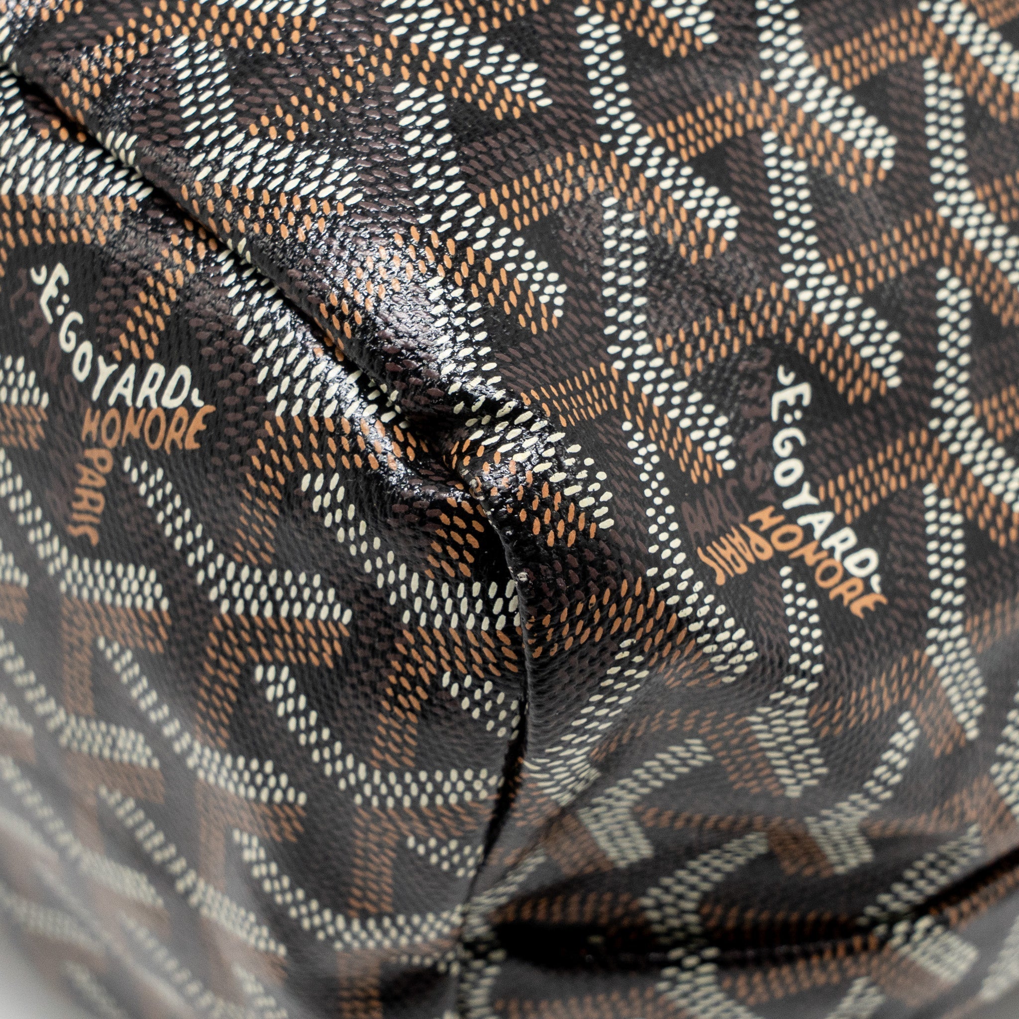 GOYARD BOHEME HOBO BAG GOYARDINE CANVAS/CALFSKIN BLACK SHW