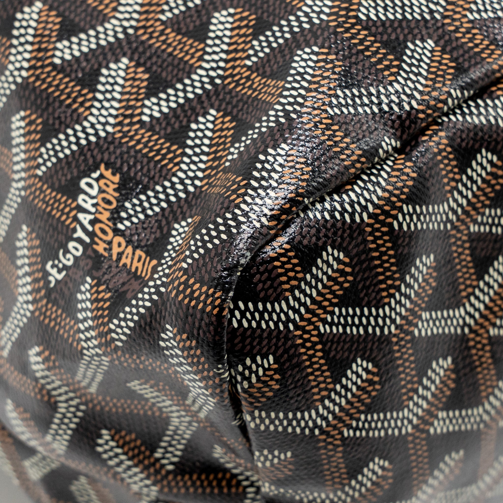 GOYARD BOHEME HOBO BAG GOYARDINE CANVAS/CALFSKIN BLACK SHW