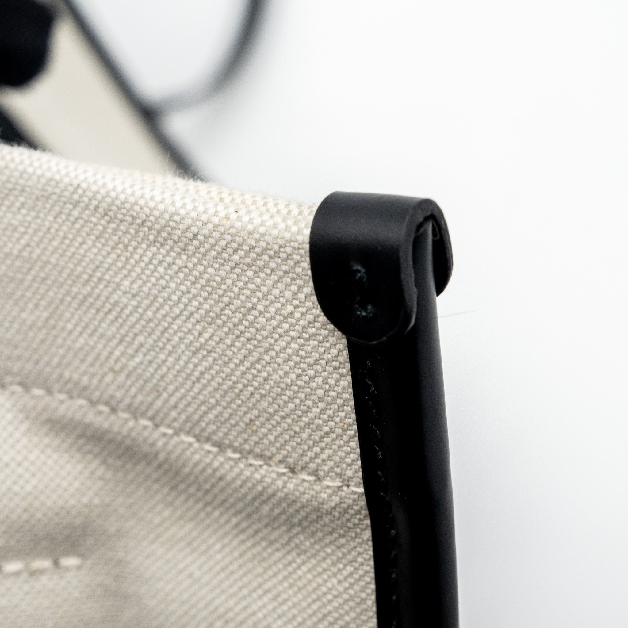 BALENCIAGA SMALL TOTE BAG CANVAS/ LEATHER BLACK/WHITE GHW