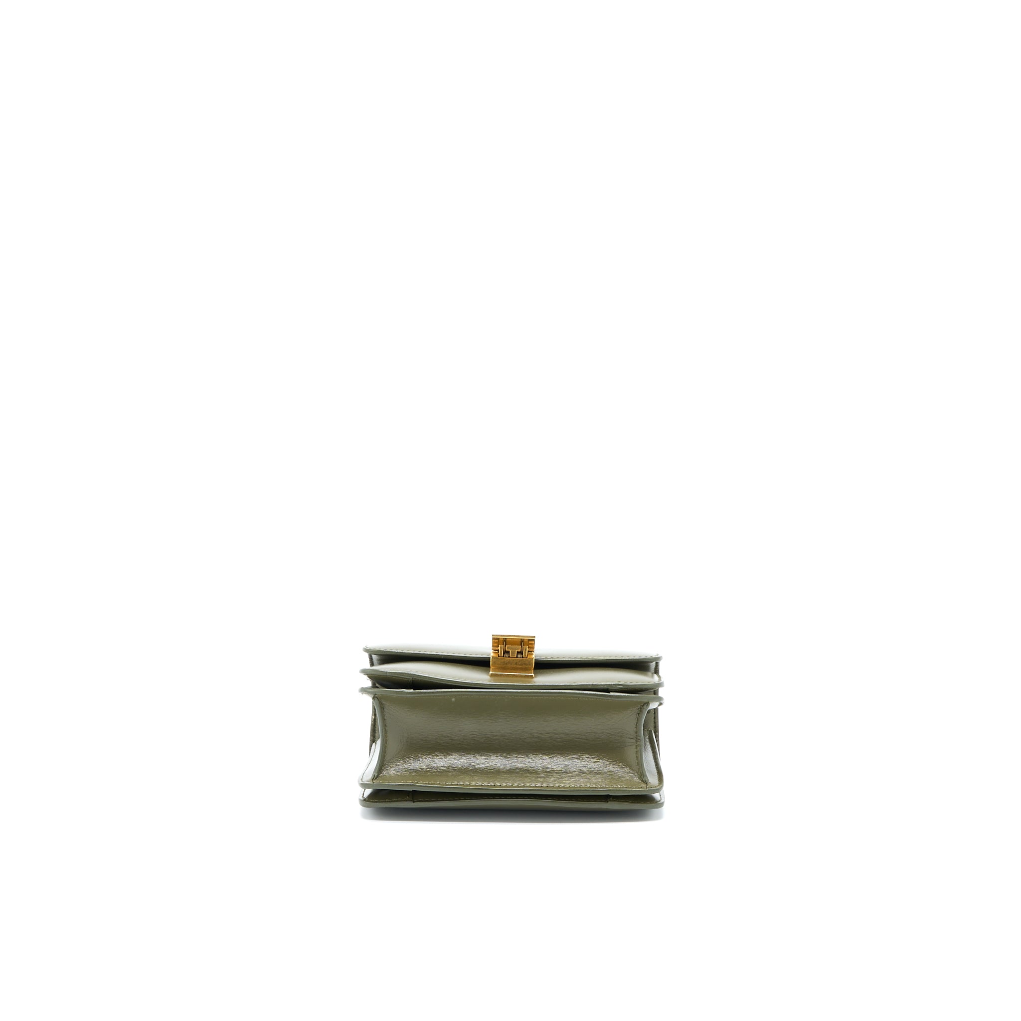 CELINE SMALL CLASSIC BAG BOX CALFSKIN ARMY GREEN GHW