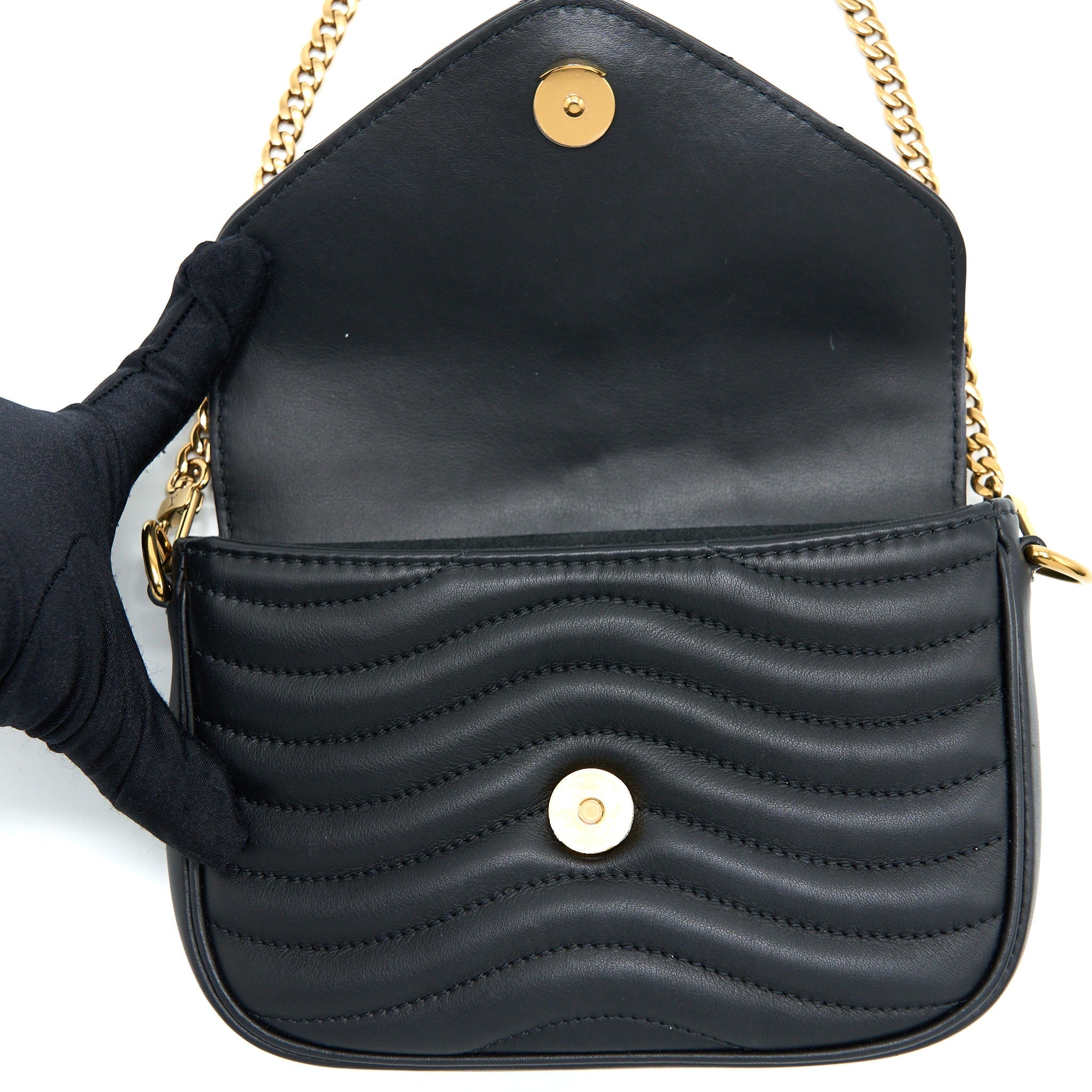 LOUIS VUITTON NEW WAVE MULTI-POCHETTE CALFSKIN BLACK GHW