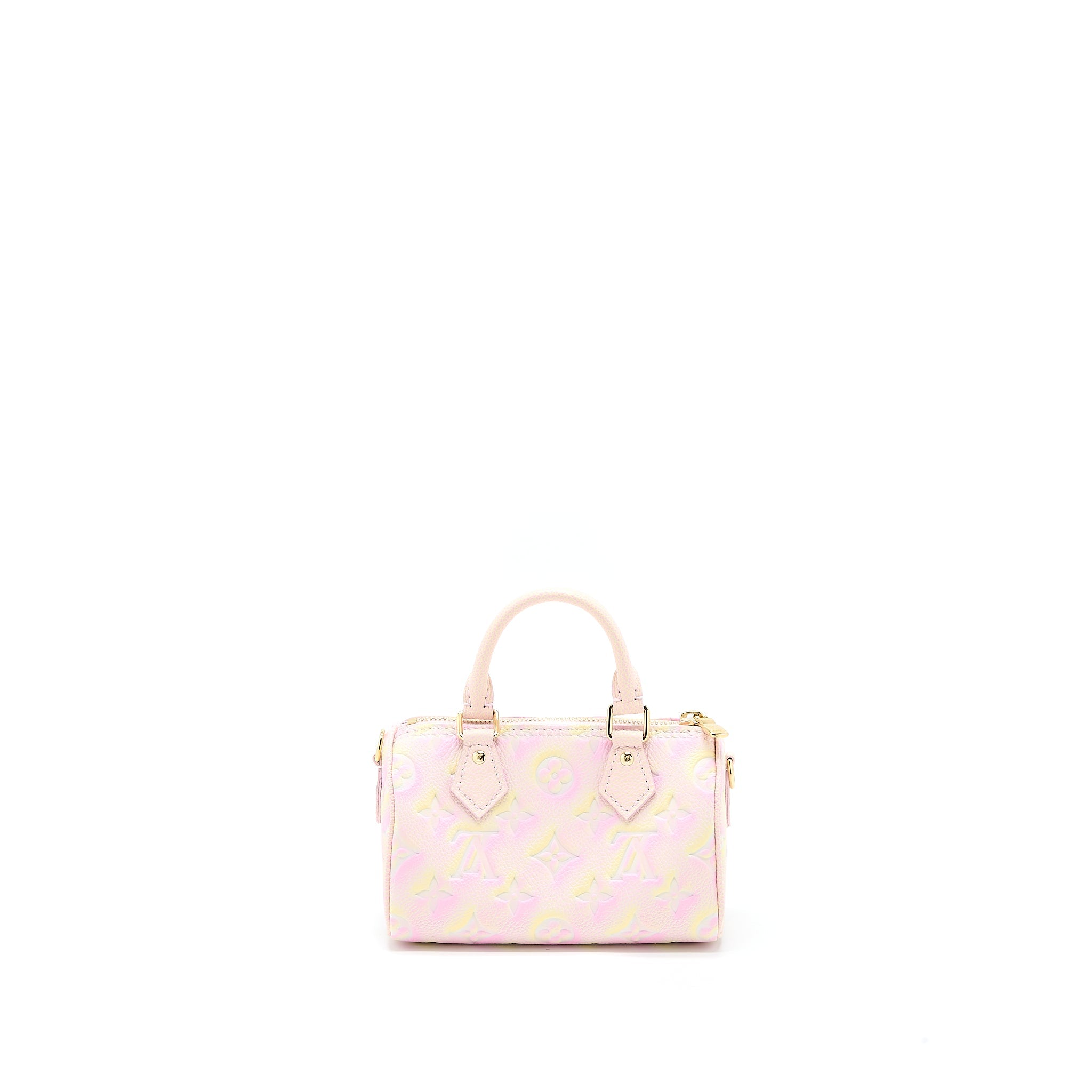 LOUIS VUITTON NANO SPEEDY MONOGRAM EMPREINTE MULTICOLOUR GHW