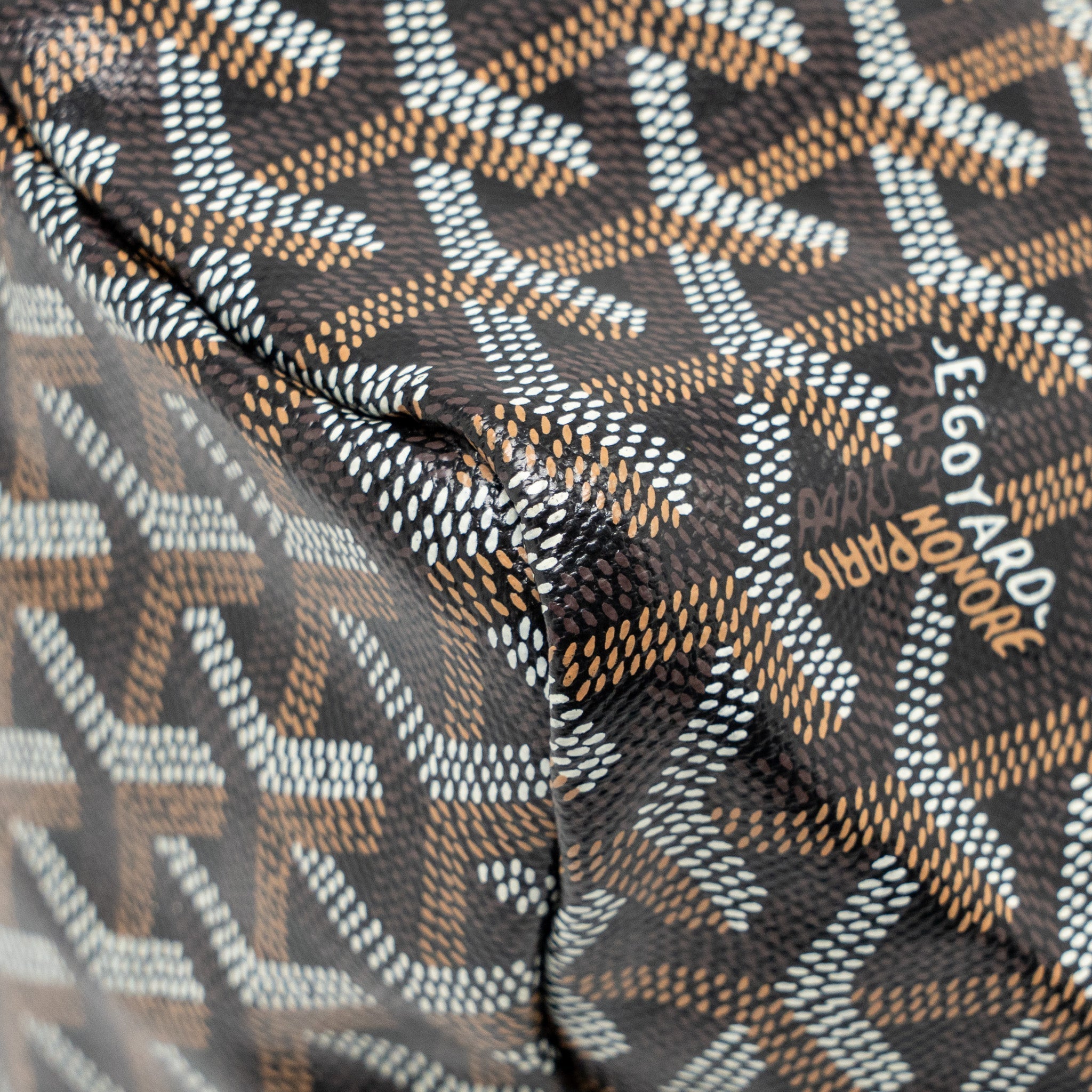 GOYARD SAINT LOUIS PM TOTE BAG GOYARDINE CANVAS/CALFSKIN BLACK SHW