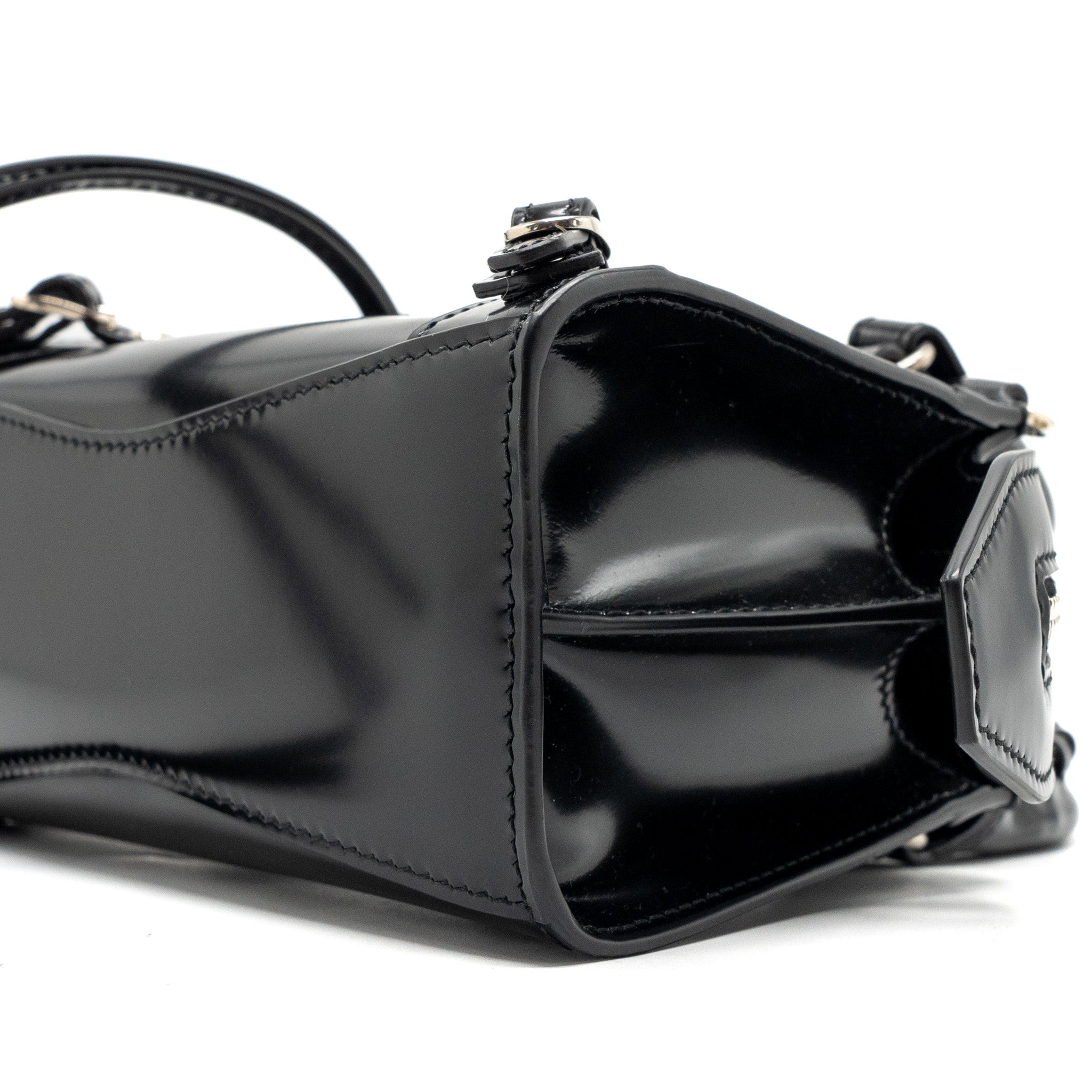 BALENCIAGA NEO CLASSIC CITY BAG BOX CALFSKIN BLACK SHW