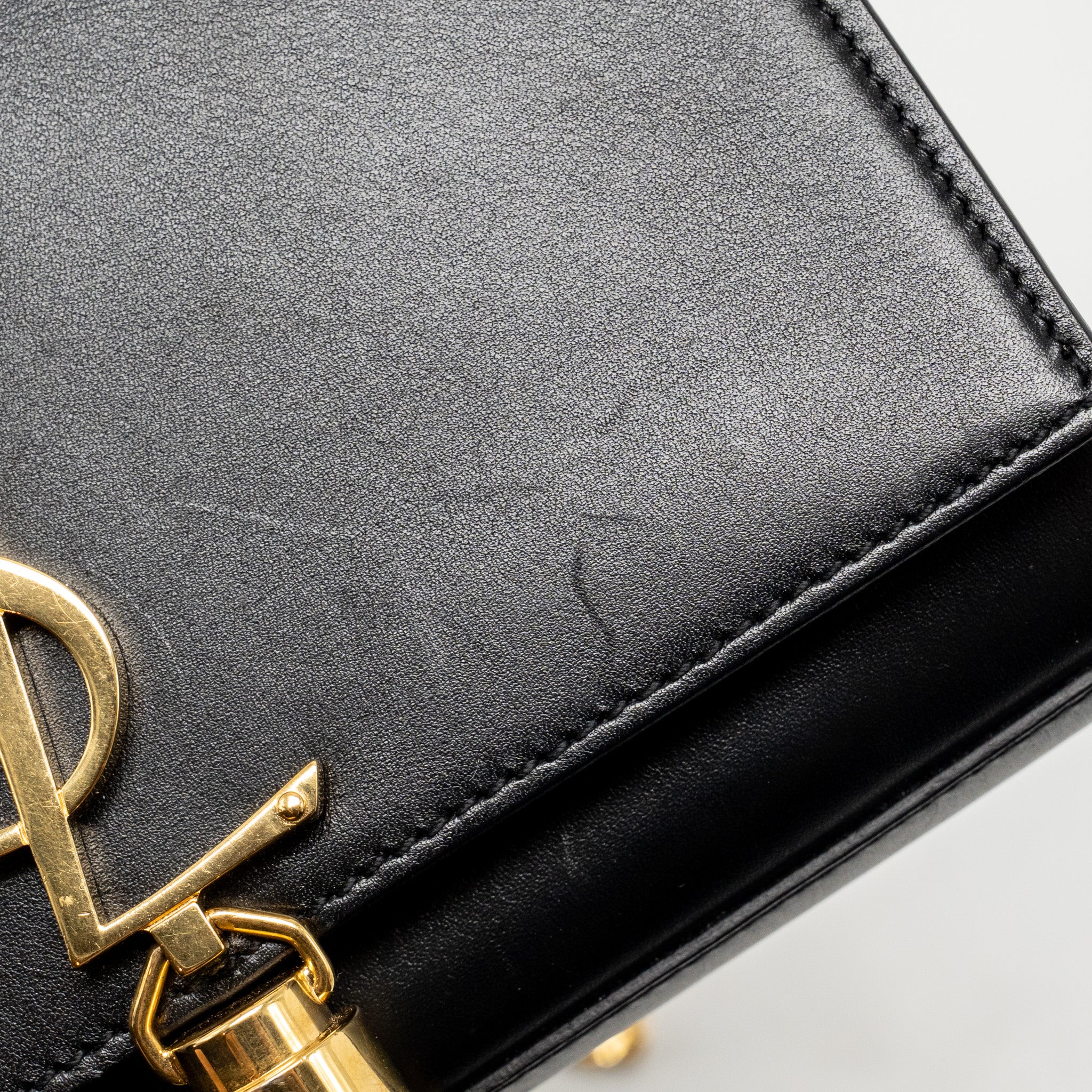SAINT LAURENT/YSL MINI KATE TASSEL BAG CALFSKIN BLACK GHW