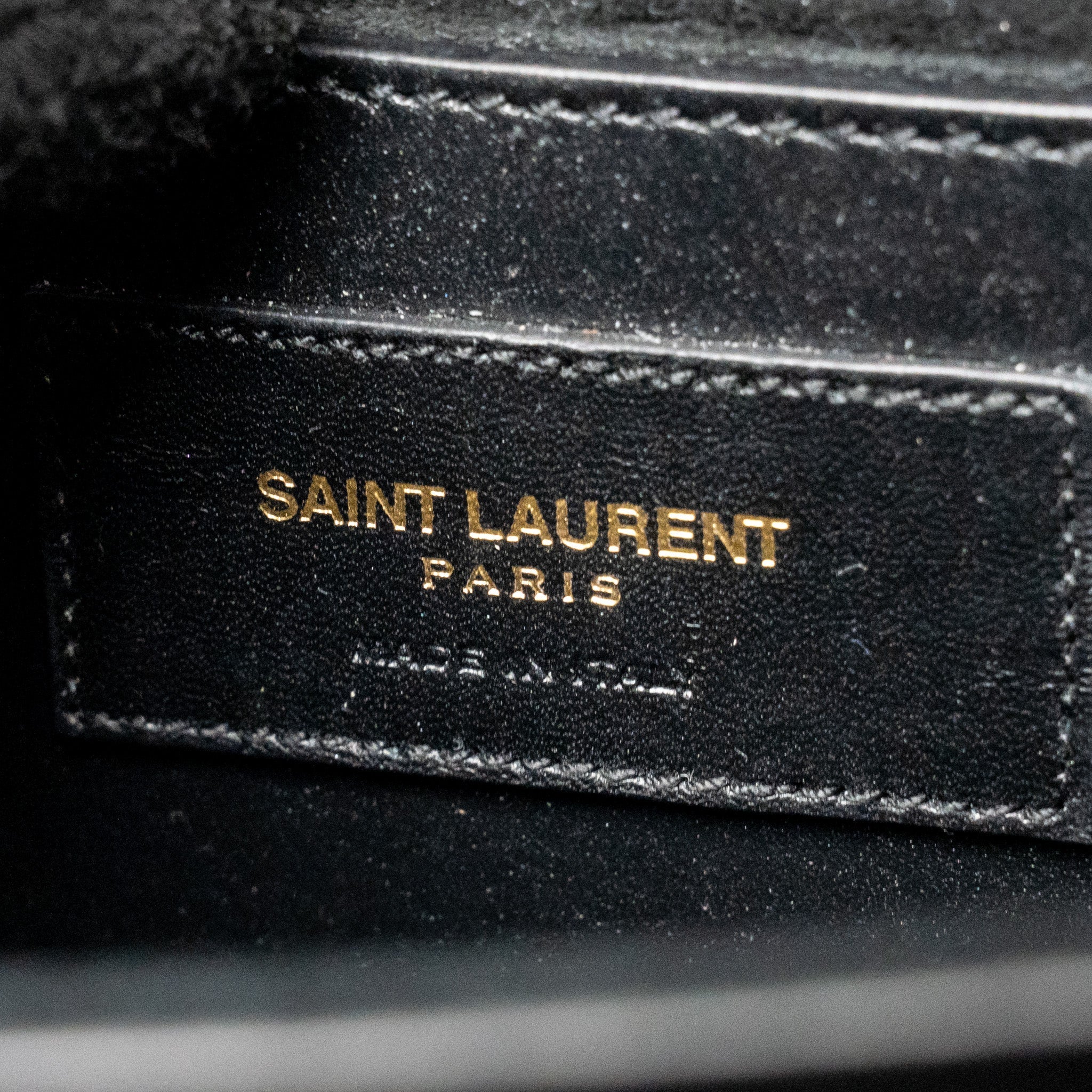 SAINT LAURENT/YSL MINI KATE TASSEL BAG CALFSKIN BLACK GHW