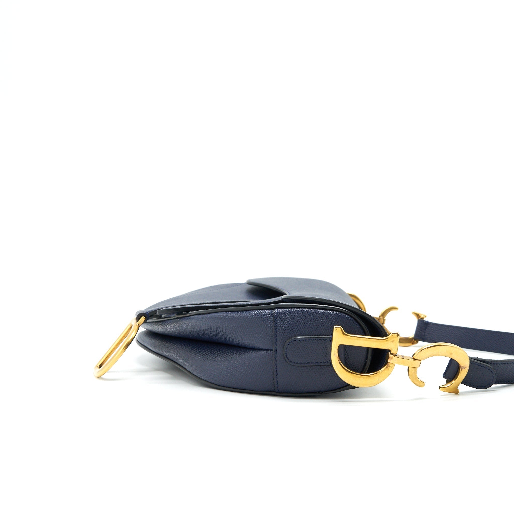 CHRISTIAN DIOR MEDIUM SADDLE BAG INDIGO BLUE