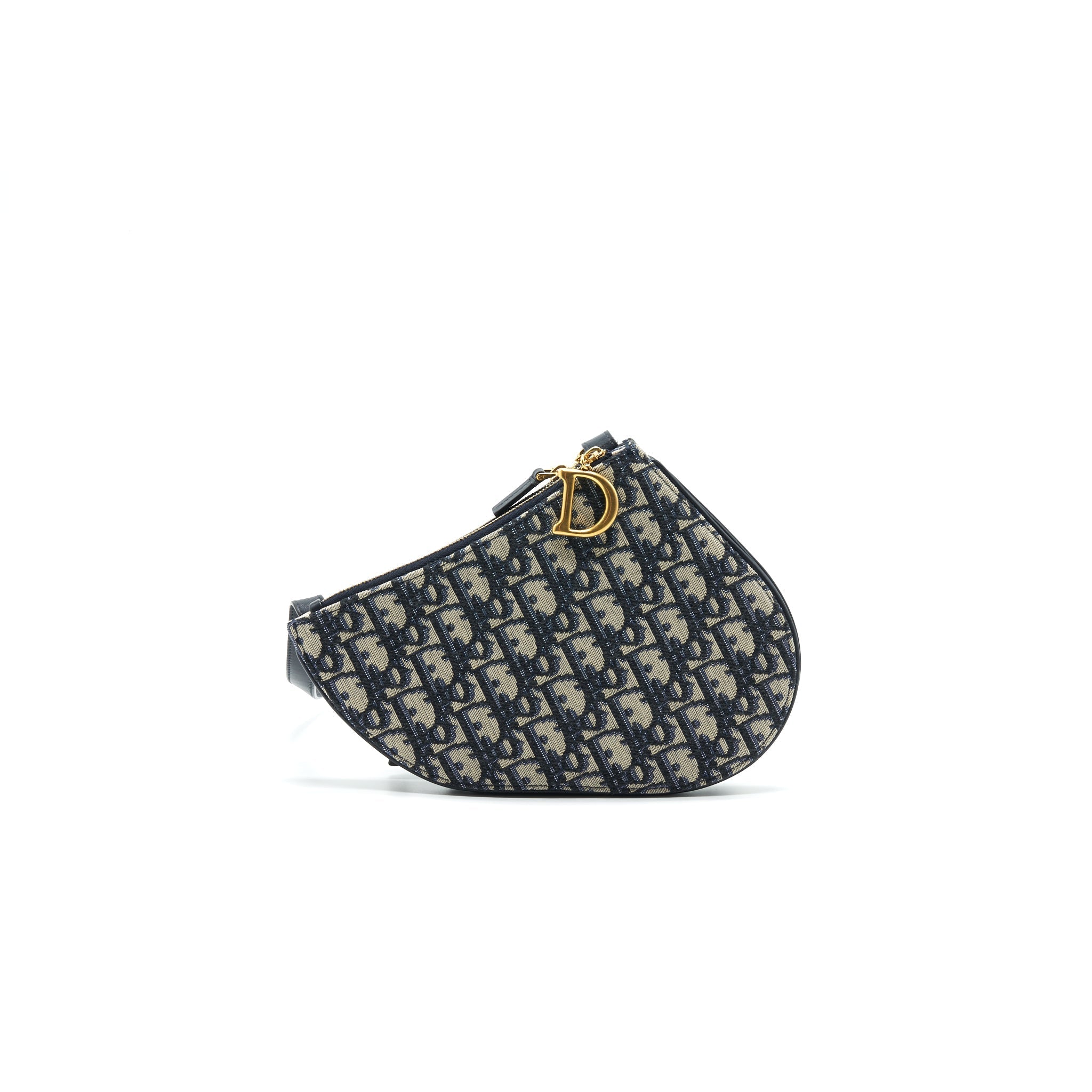 CHRISTIAN DIOR SADDLE POUCH NAVY