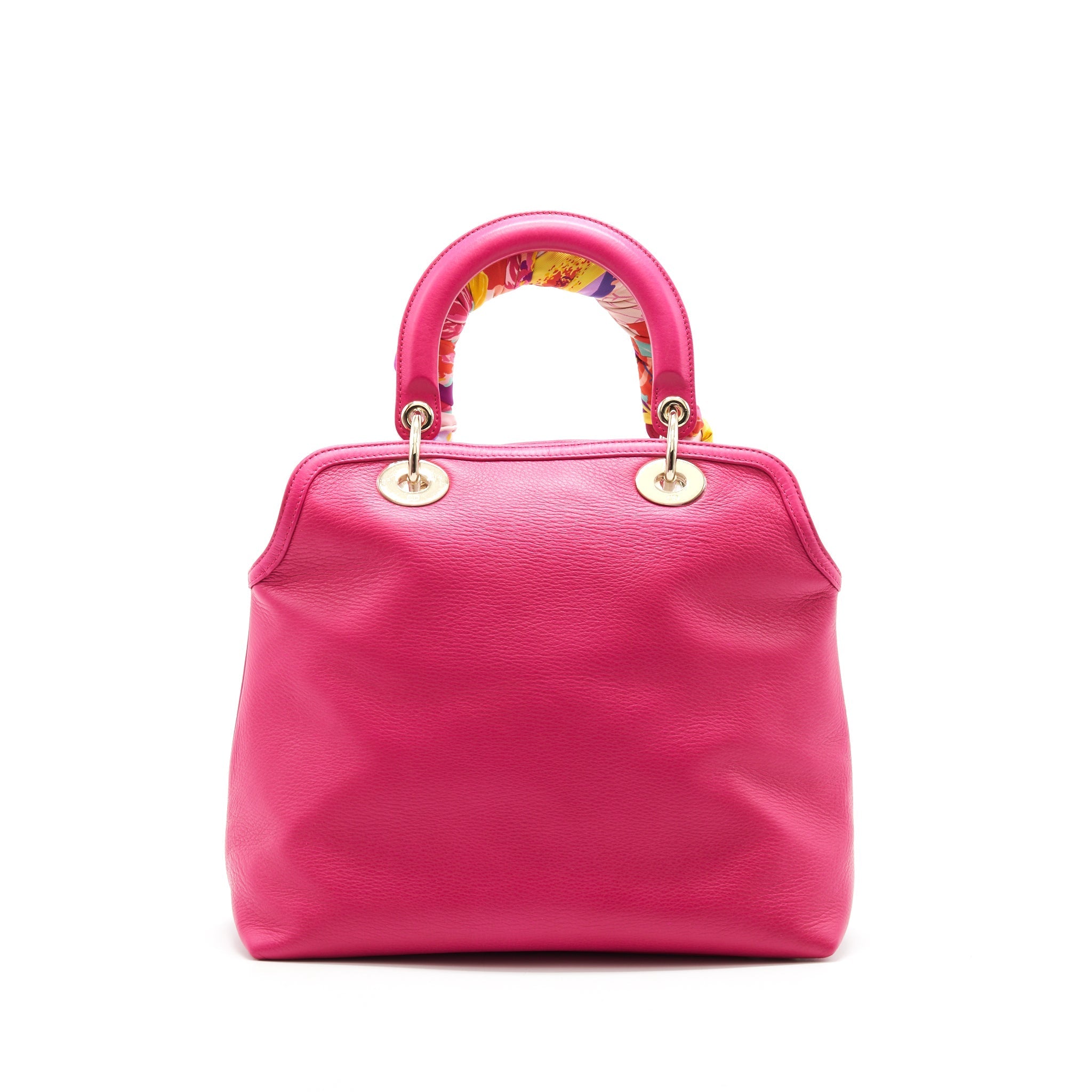 CHRISTIAN DIOR GRANVILLE BAG IN HOT PINK LEATHER GHW
