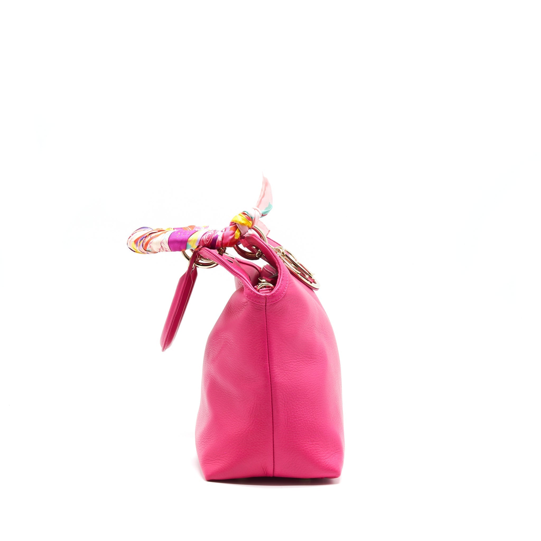 CHRISTIAN DIOR GRANVILLE BAG IN HOT PINK LEATHER GHW