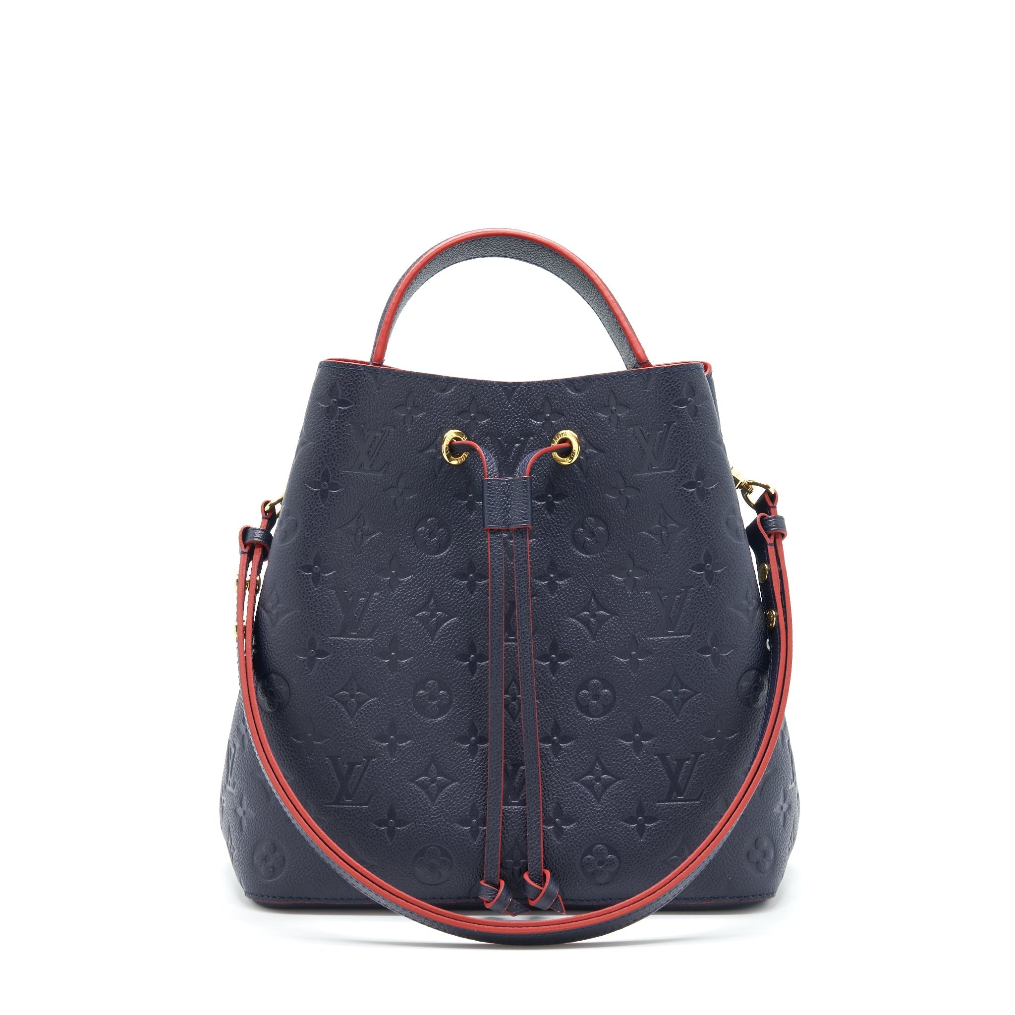 LOUIS VUITTON NEONOE MONOGRAM EMPREINTE MARINE ROUGE GHW