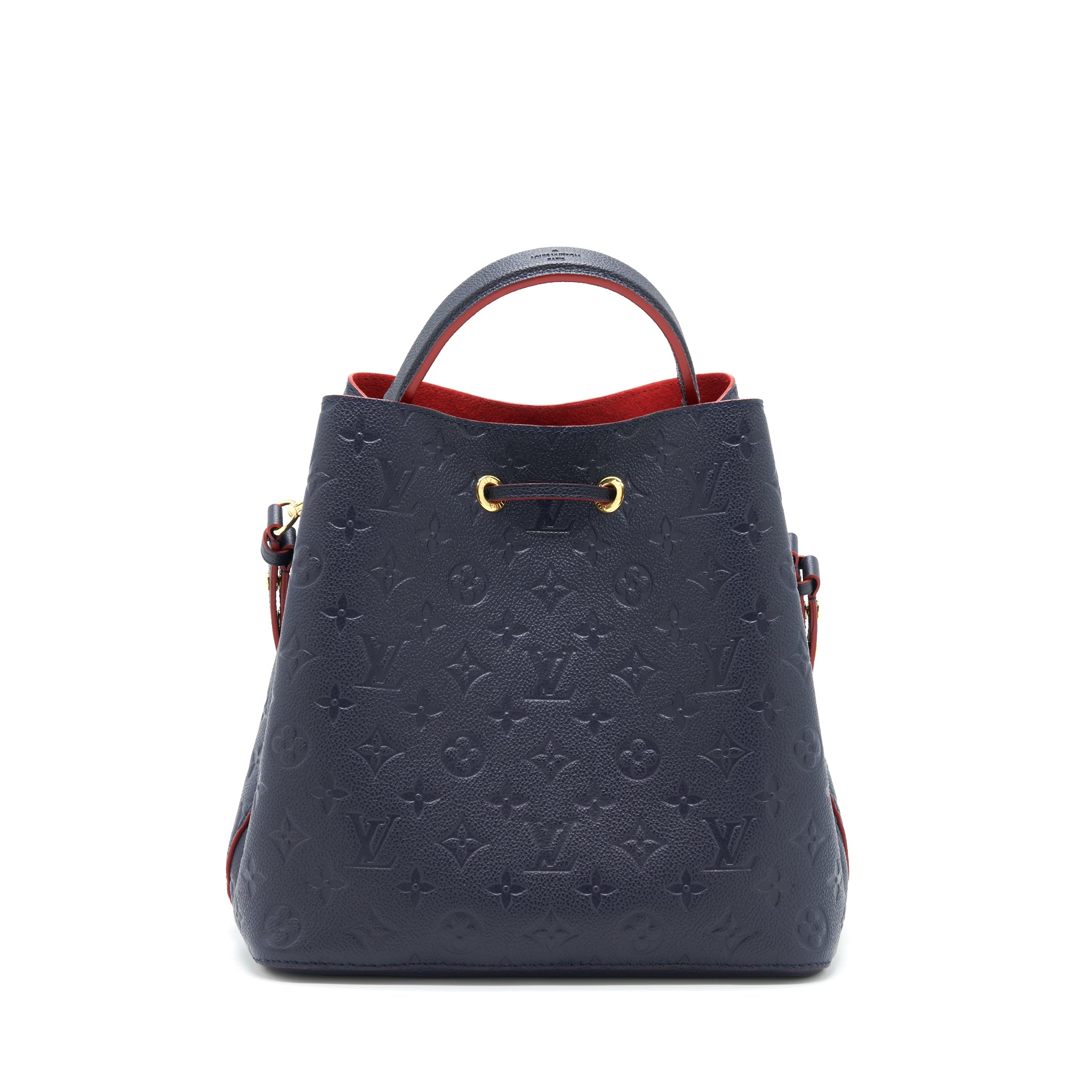 LOUIS VUITTON NEONOE MONOGRAM EMPREINTE MARINE ROUGE GHW