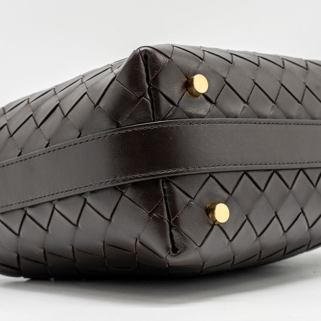 BOTTEGA VENETA WALLACE INTRECCIATO CALFSKIN FONDANT GHW