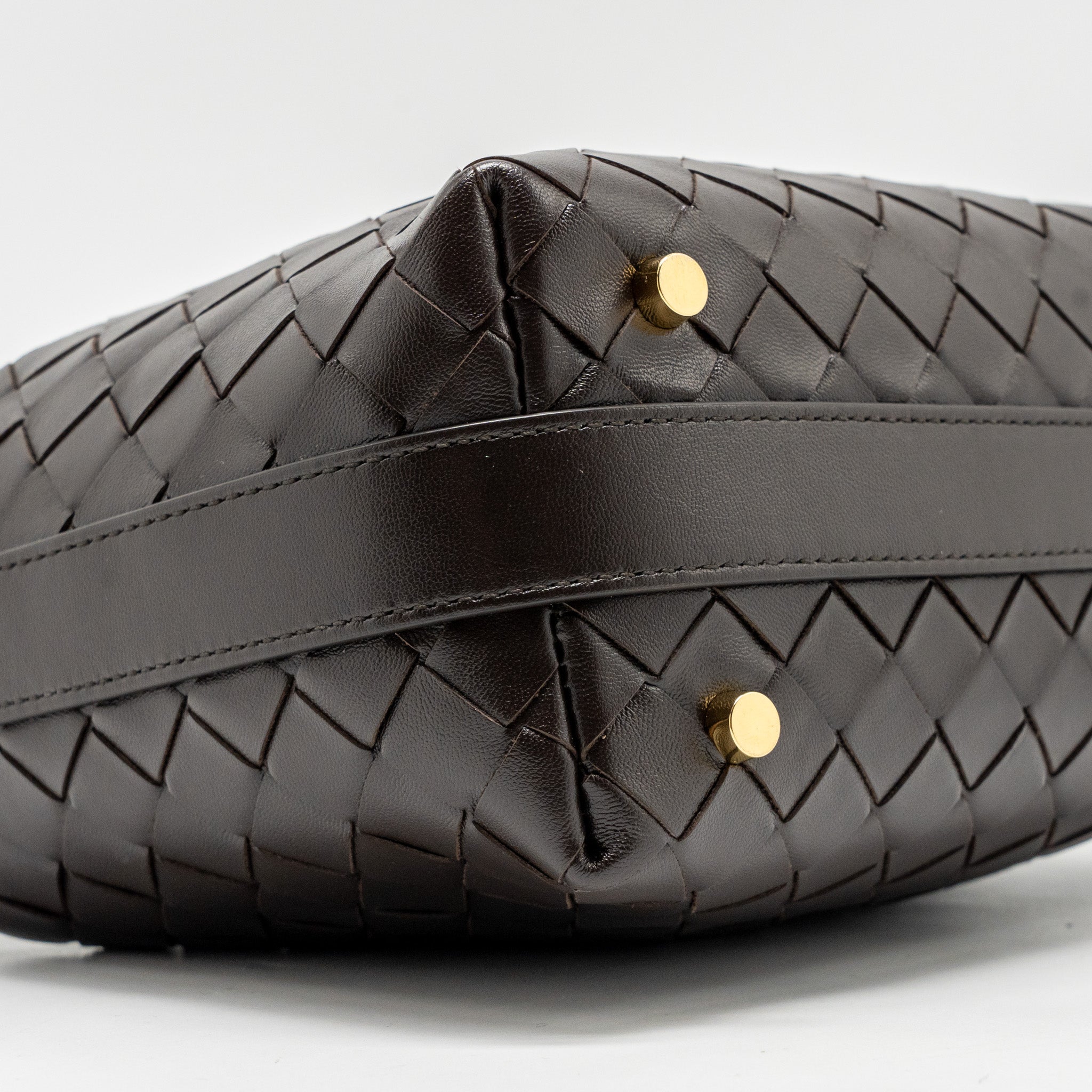 BOTTEGA VENETA WALLACE INTRECCIATO CALFSKIN FONDANT GHW
