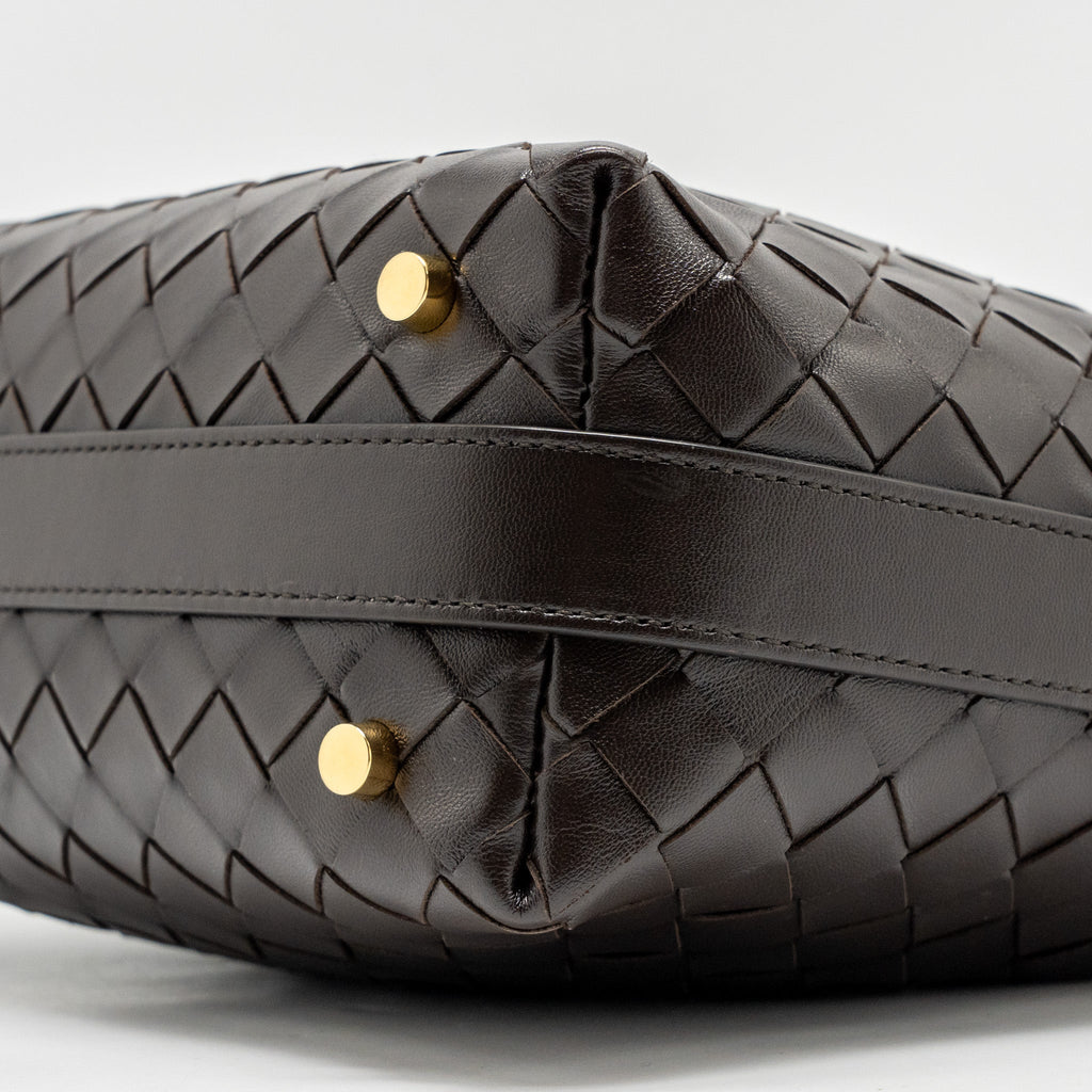 BOTTEGA VENETA WALLACE INTRECCIATO CALFSKIN FONDANT GHW