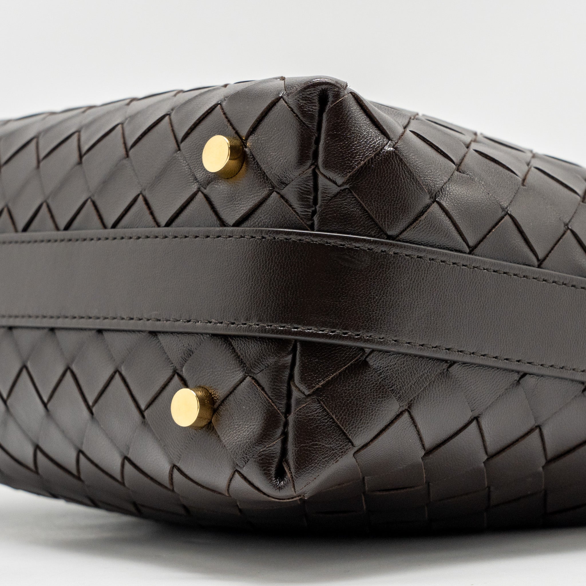 BOTTEGA VENETA WALLACE INTRECCIATO CALFSKIN FONDANT GHW