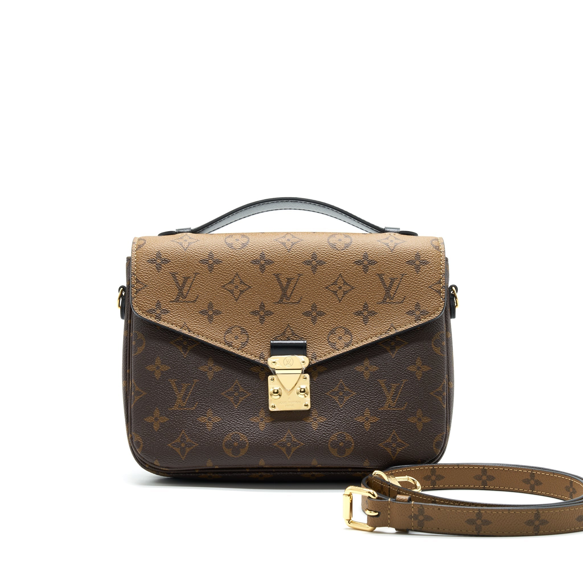 LOUIS VUITTON MONOGRAM REVERSE CANVAS POCHETTE METIS