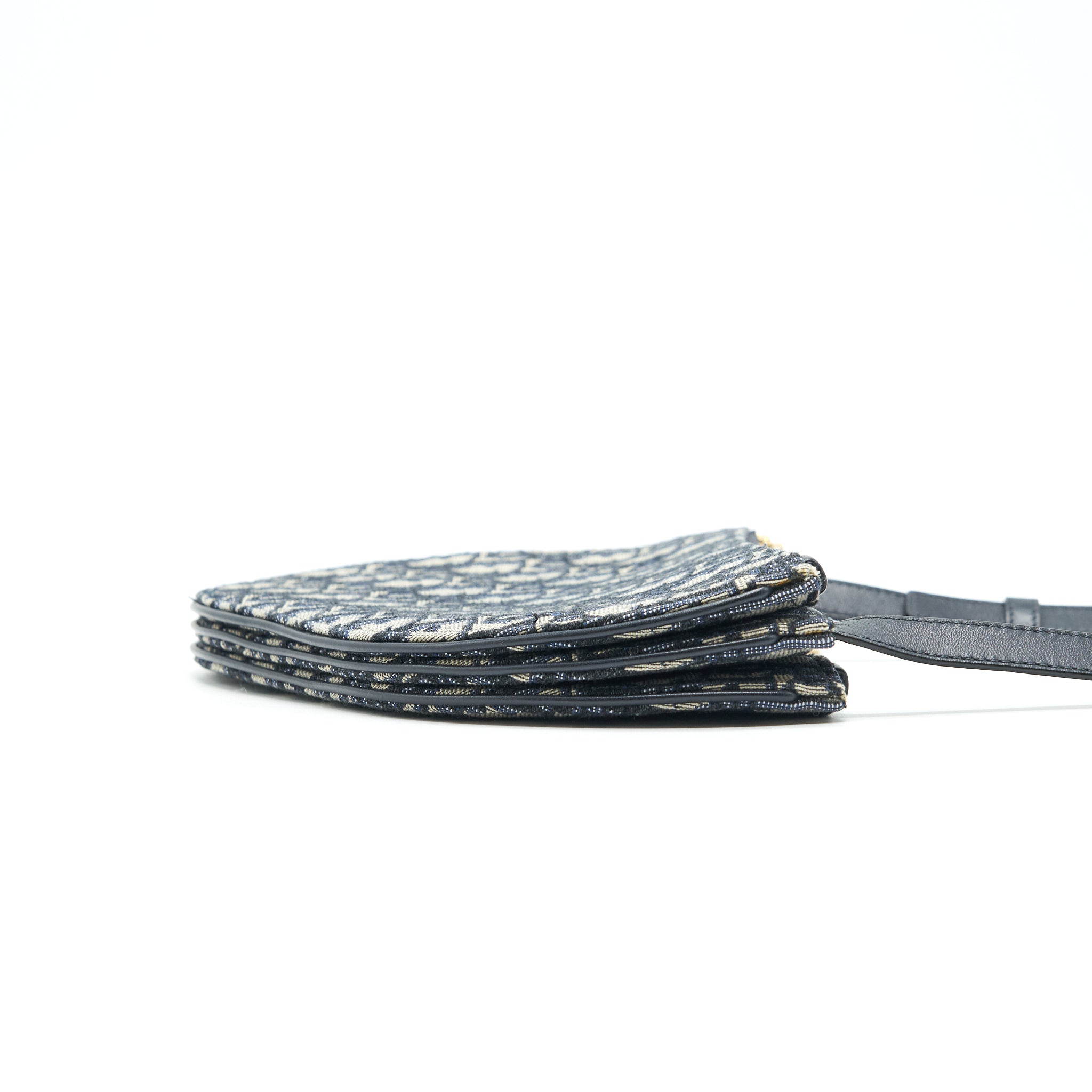 CHRISTIAN DIOR SADDLE POUCH NAVY