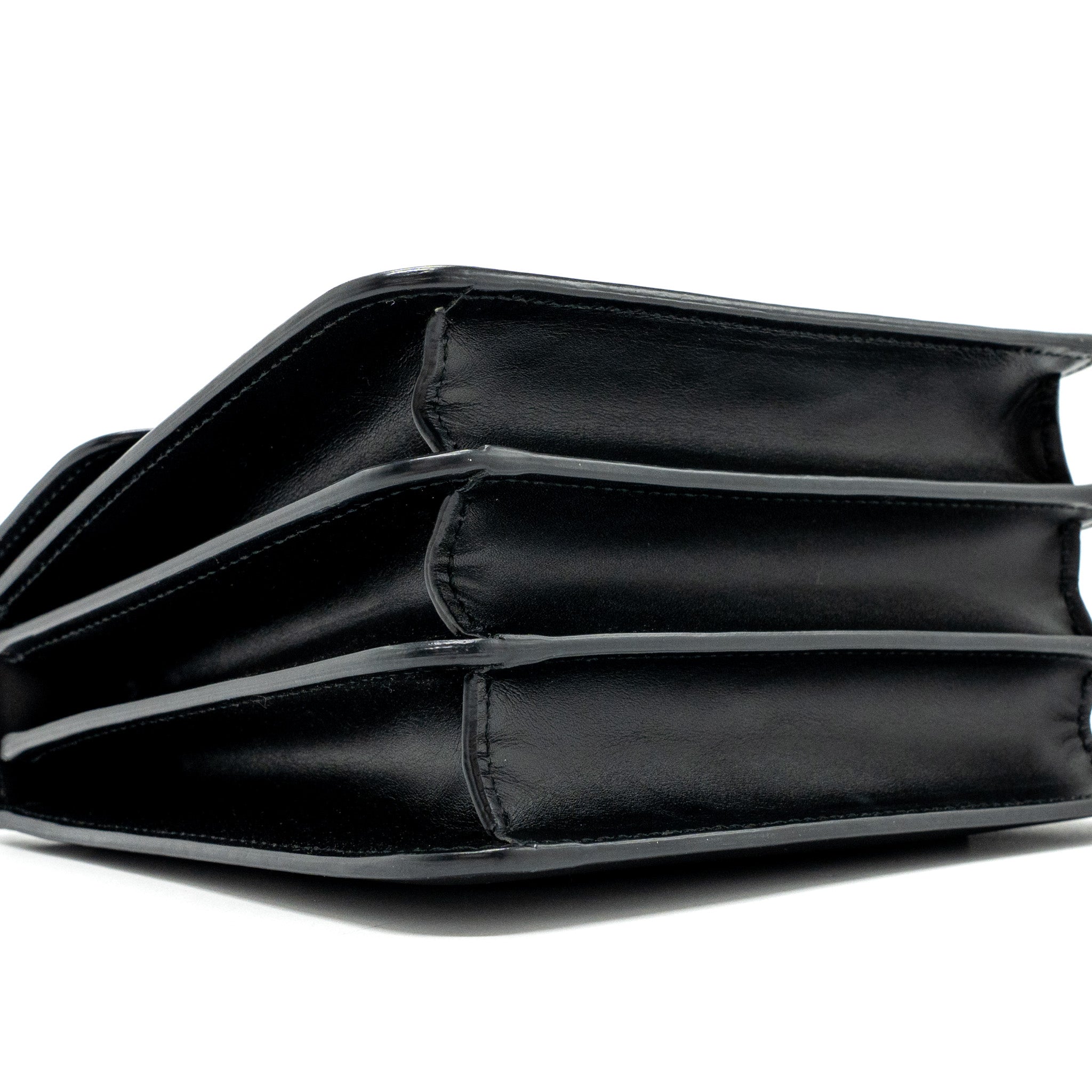 BVLGARI SERPENTI FOREVER TOP HANDLE CROSSBODY BAG LEATHER BLACK LGHW