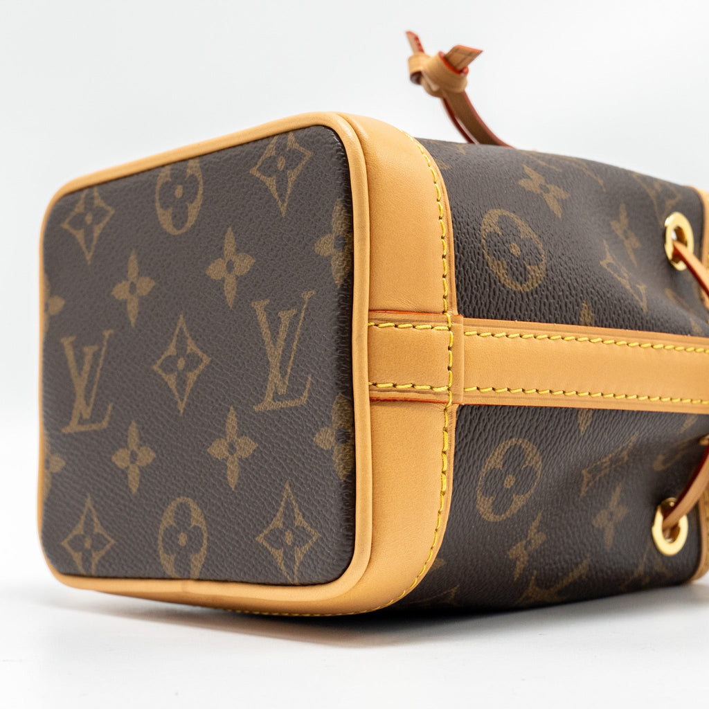 LOUIS VUITTON NANO NOE MONOGRAM CANVAS GHW