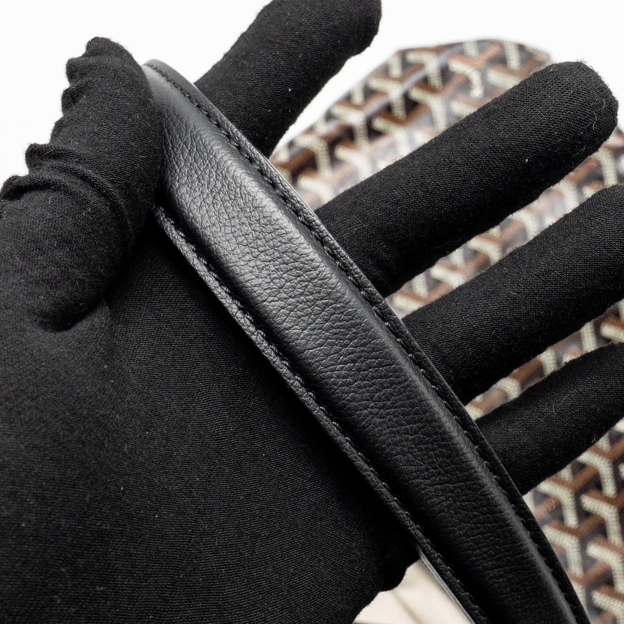GOYARD BOHEME HOBO BAG GOYARDINE CANVAS/CALFSKIN BLACK SHW