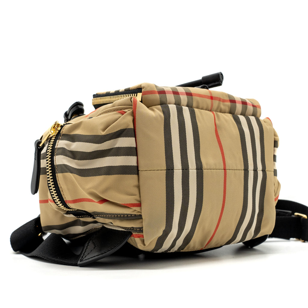 BURBERRY MINI BACKPACK NYLON MULTICOLOR GHW