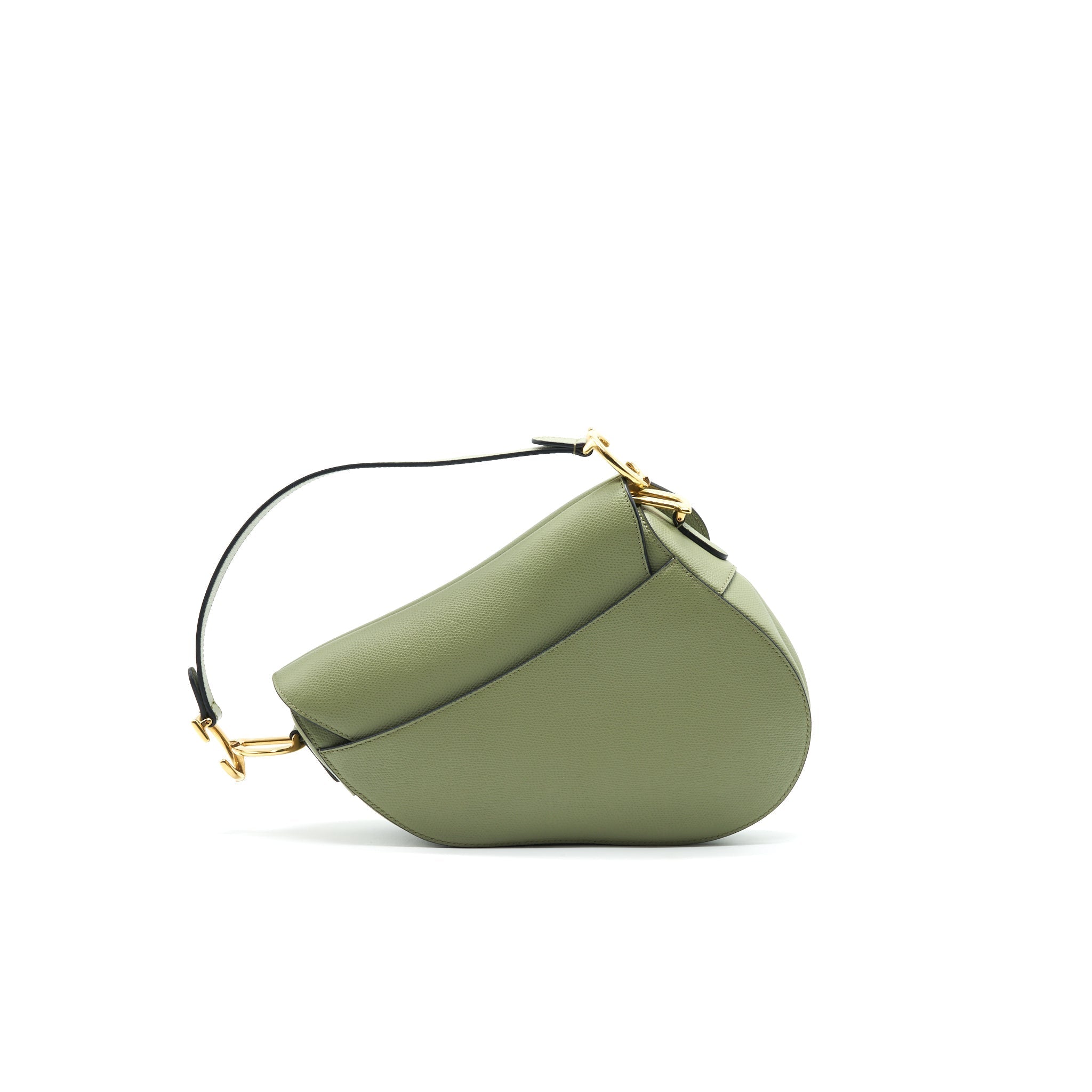 CHRISTIAN DIOR MEDIUM SADDLE BAG GREEN