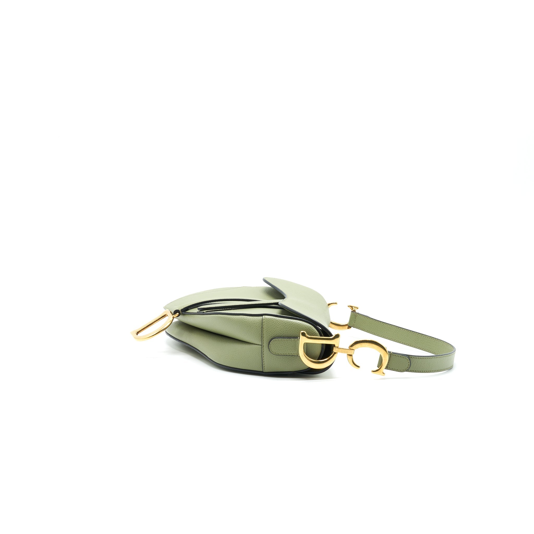 CHRISTIAN DIOR MEDIUM SADDLE BAG GREEN