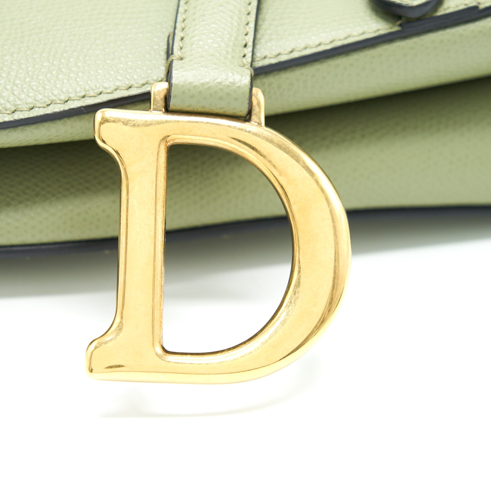 CHRISTIAN DIOR MEDIUM SADDLE BAG GREEN