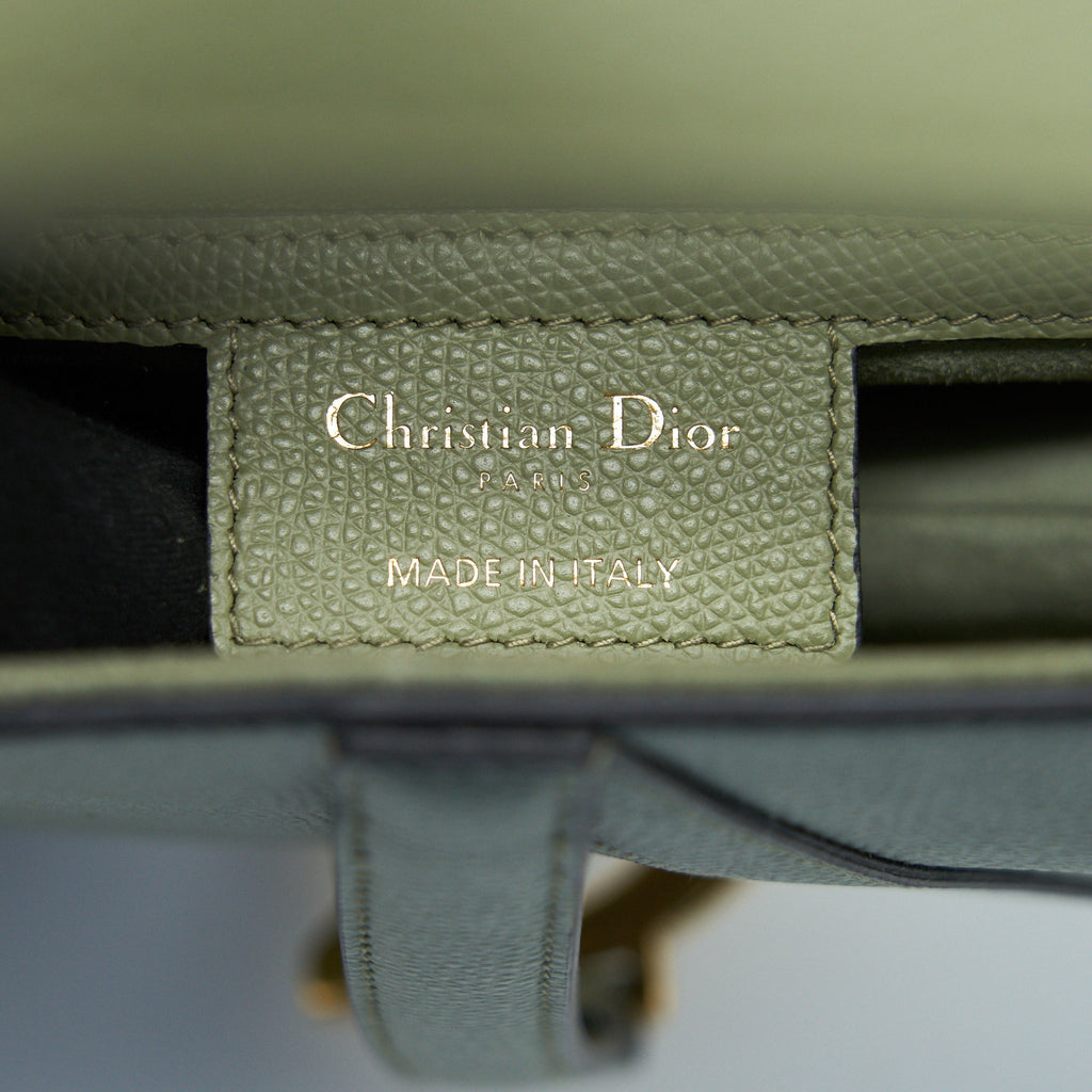 CHRISTIAN DIOR MEDIUM SADDLE BAG GREEN