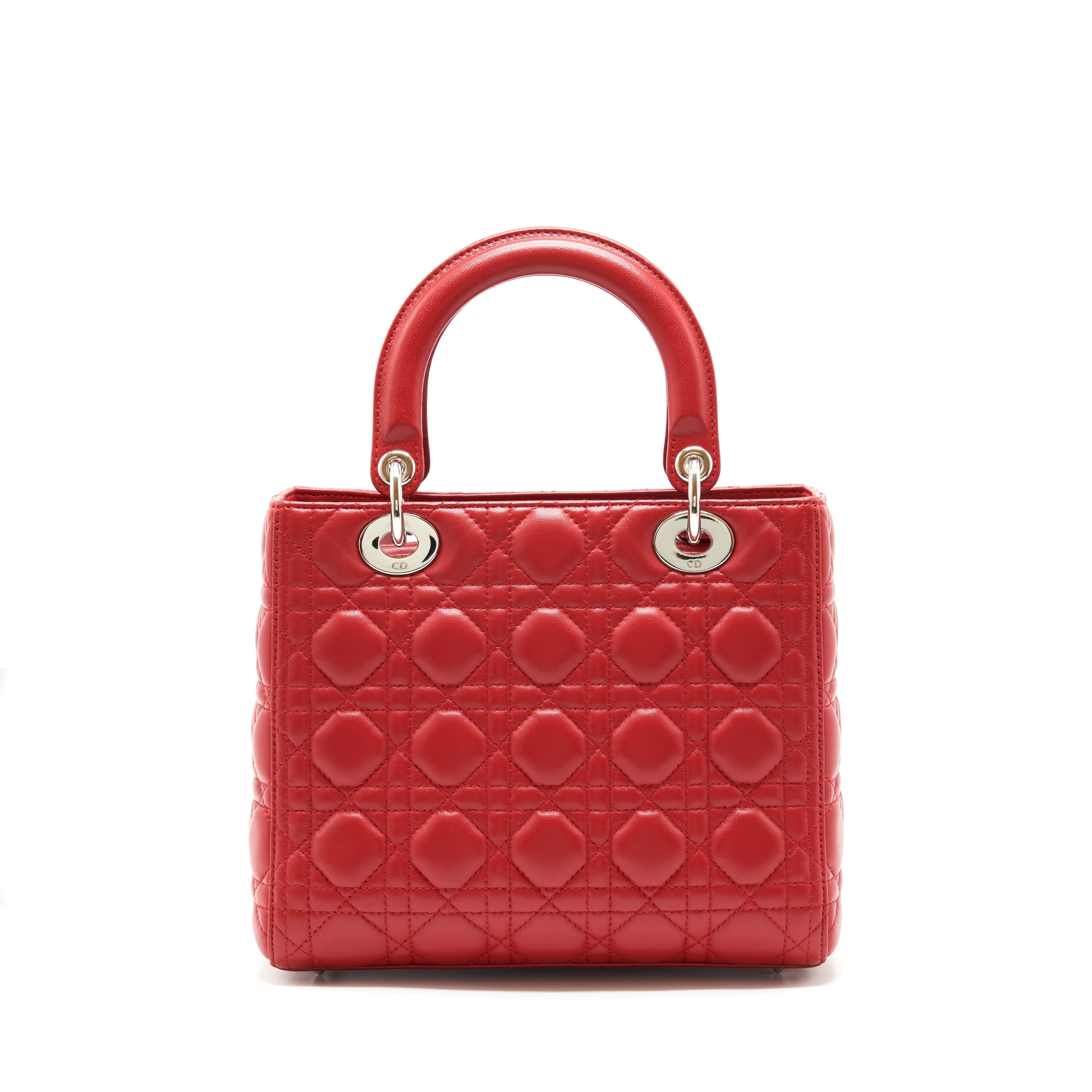 CHRISTIAN DIOR MEDIUM LADY DIOR RED SHW