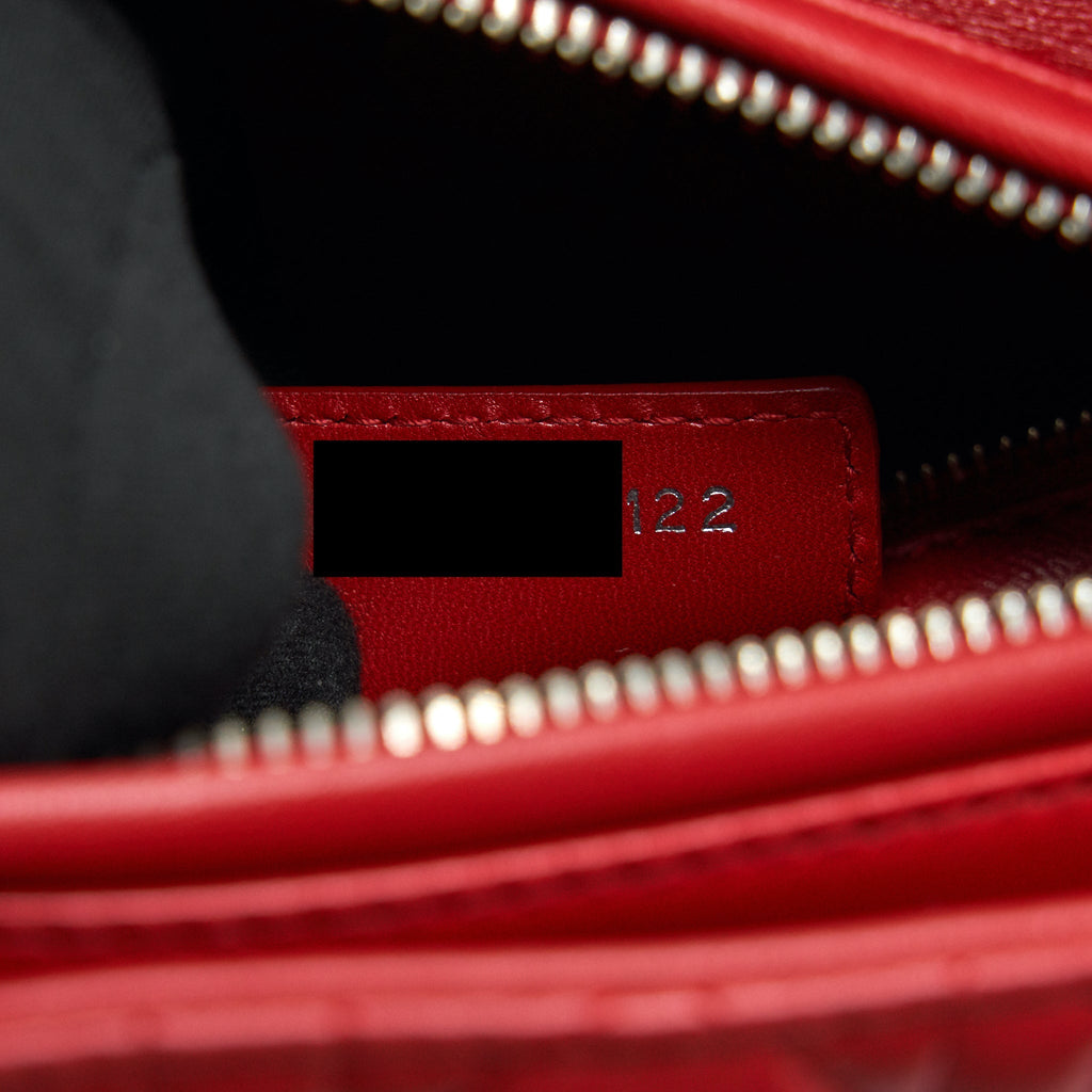 CHRISTIAN DIOR MEDIUM LADY DIOR RED SHW