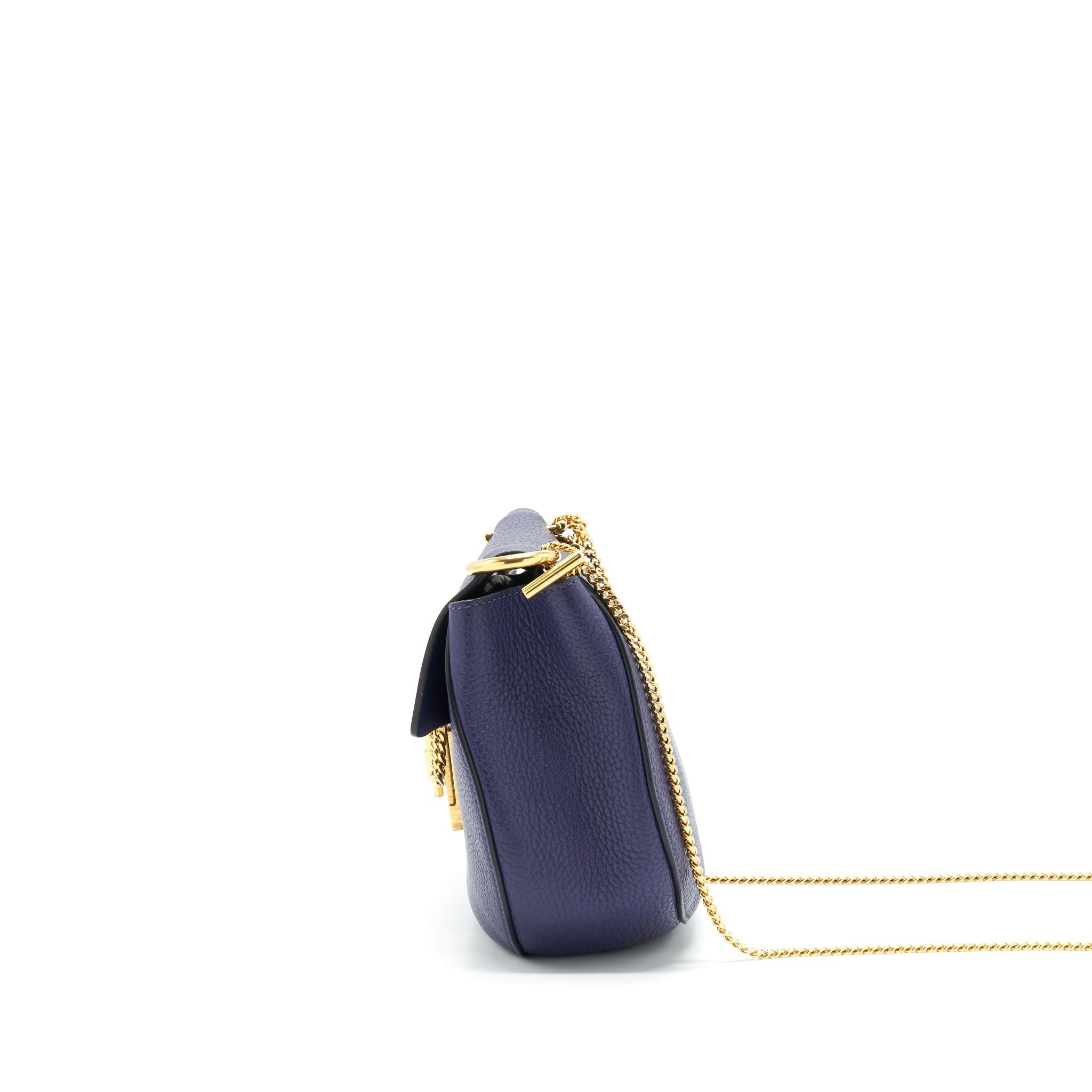 CHLOE DREW BAG DARK BLUE GHW