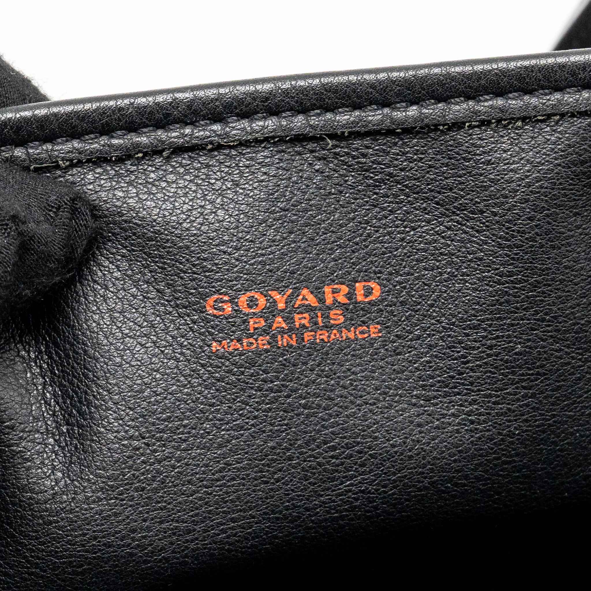 GOYARD MINI ANJOU TOTE GOYARDINE CANVAS/ CALFSKIN BLACK SHW