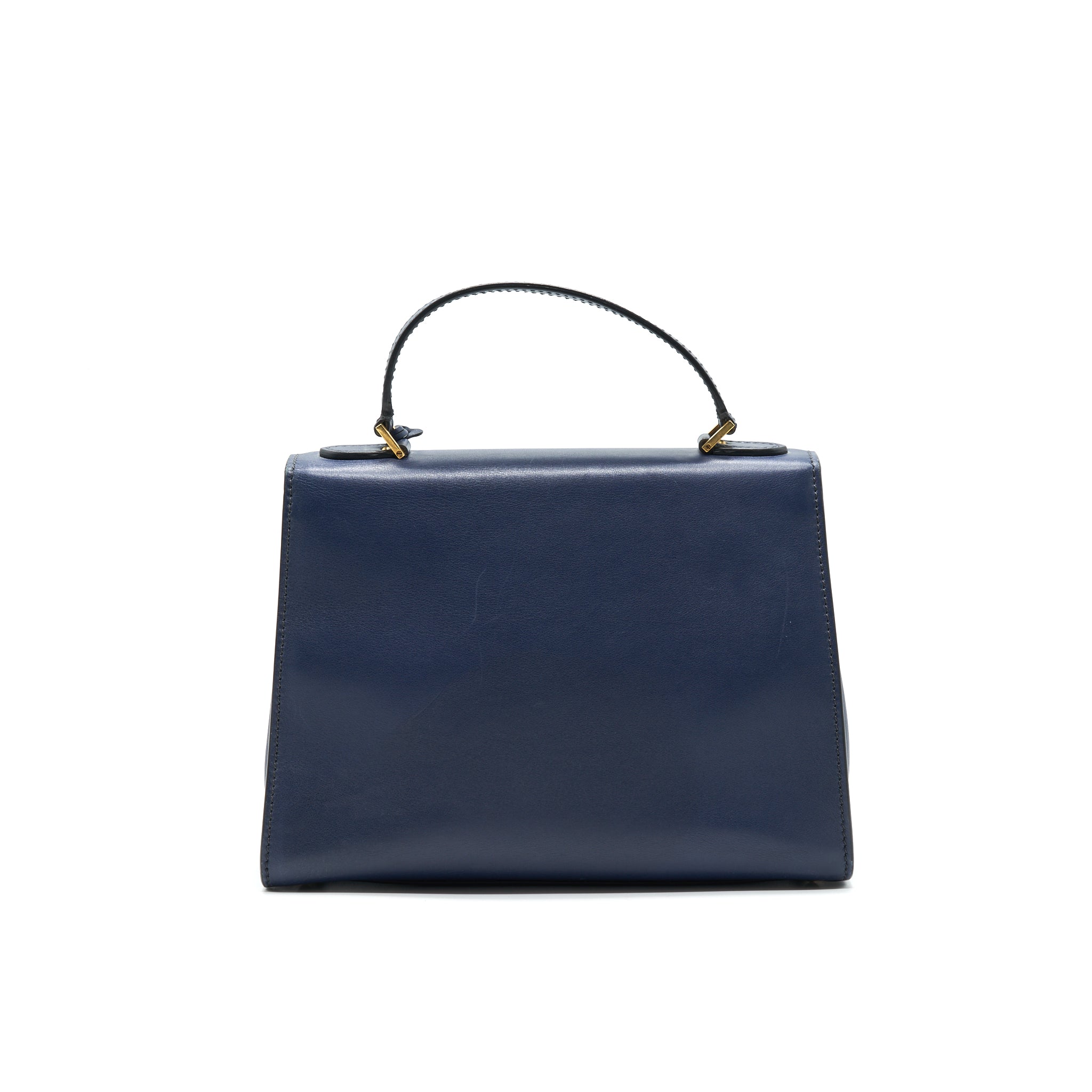 CHRISTIAN DIOR DIORADDICT TOP HANDLE BAG IN NAVY
