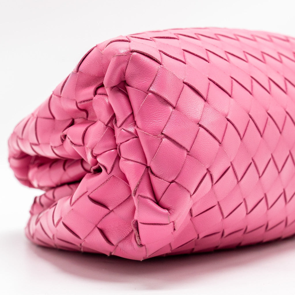 BOTTEGA VENETA INTRECCIATO POUCH LEATHER PINK SHW