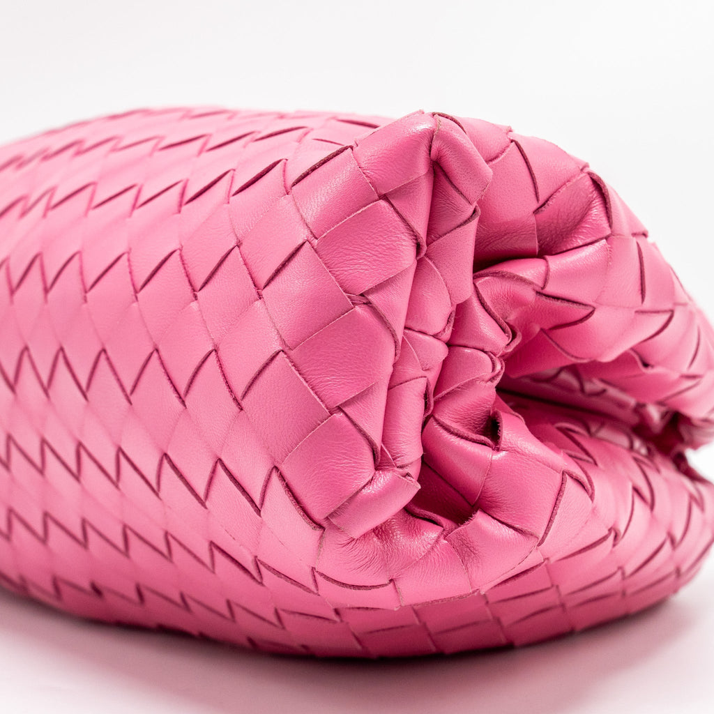 BOTTEGA VENETA INTRECCIATO POUCH LEATHER PINK SHW