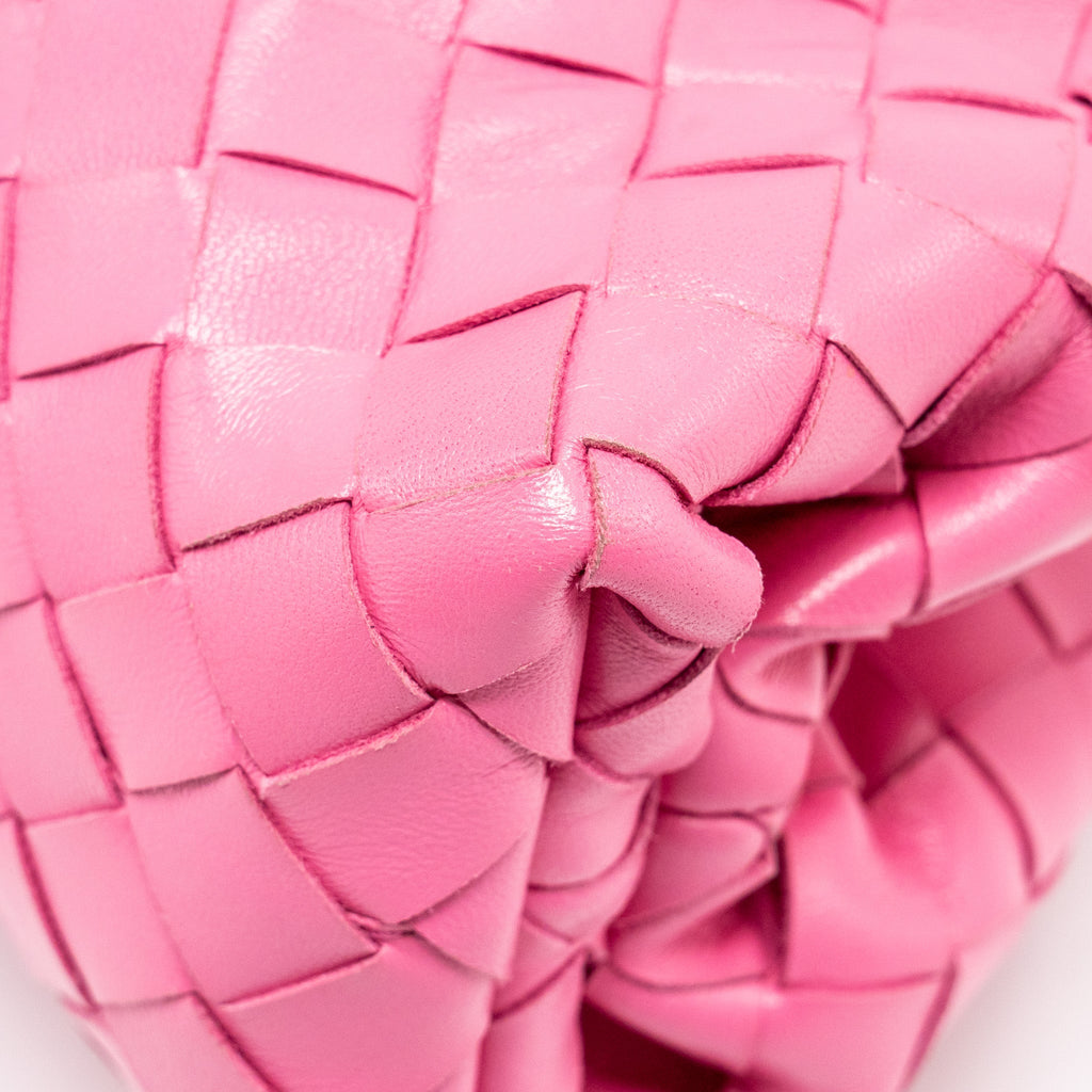 BOTTEGA VENETA INTRECCIATO POUCH LEATHER PINK SHW