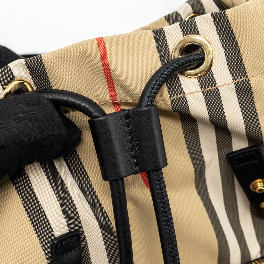BURBERRY MINI BACKPACK NYLON MULTICOLOR GHW