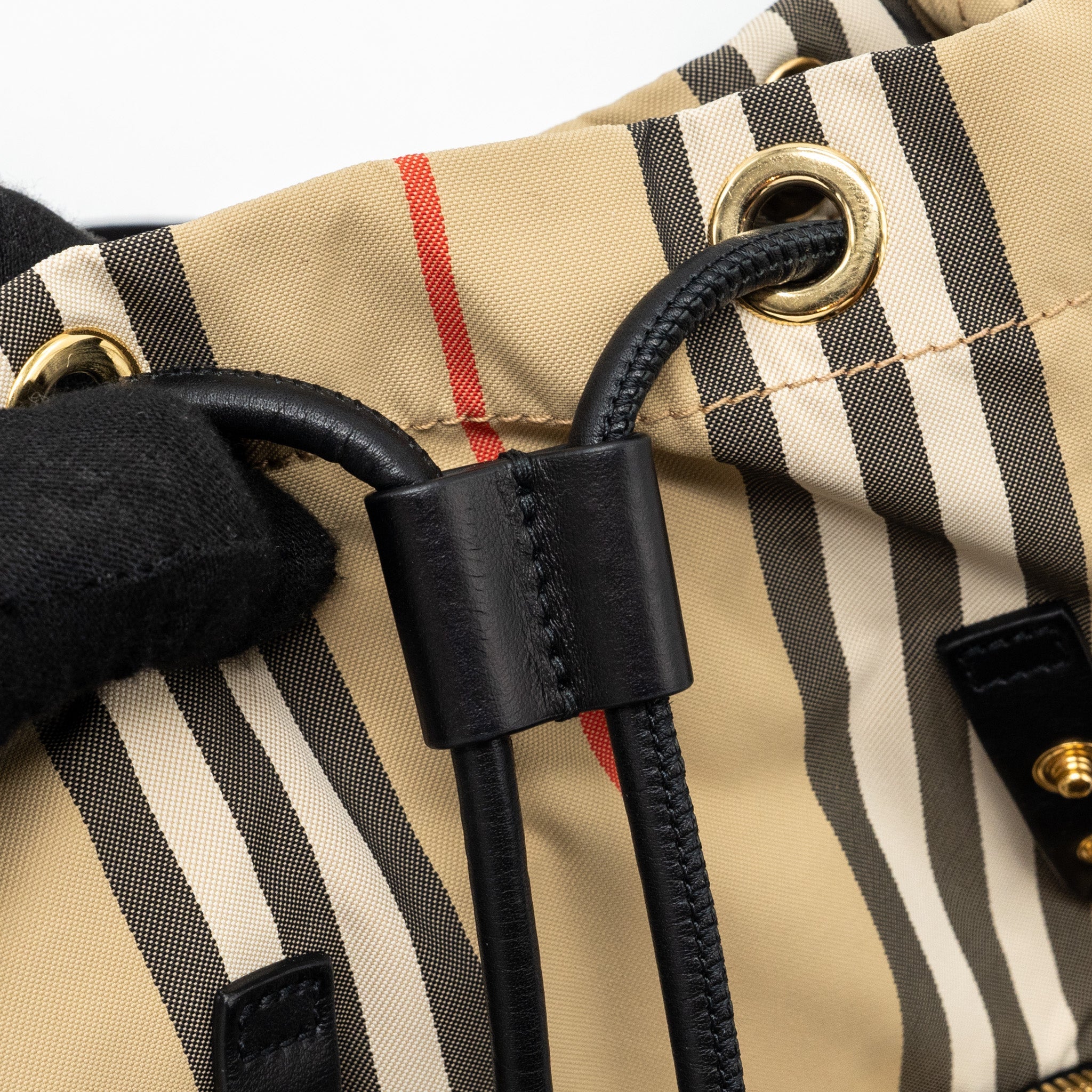 BURBERRY MINI BACKPACK NYLON MULTICOLOR GHW