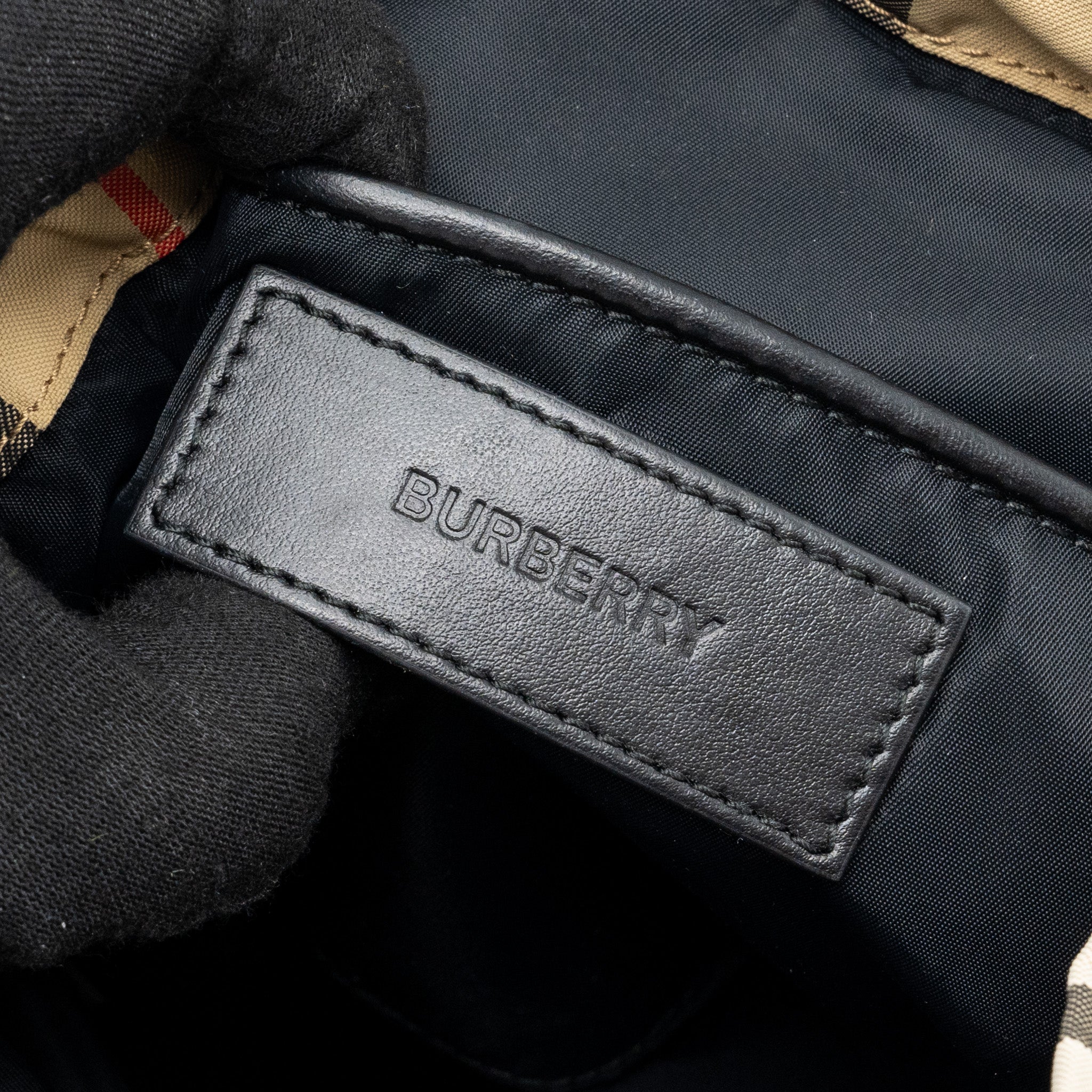 BURBERRY MINI BACKPACK NYLON MULTICOLOR GHW