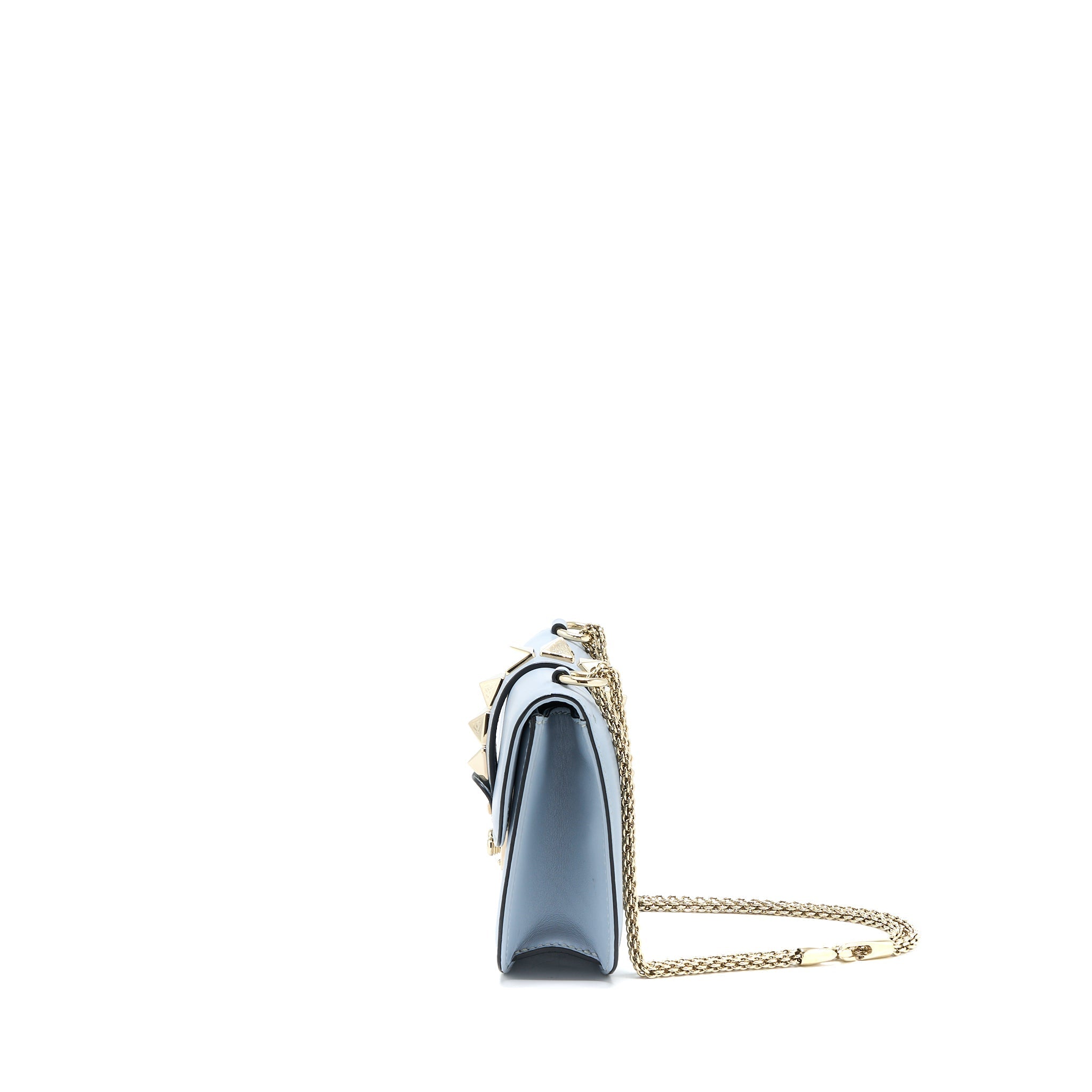 VALENTINO ROCKSTUD LOCK BAG LIGHT BLUE SHW