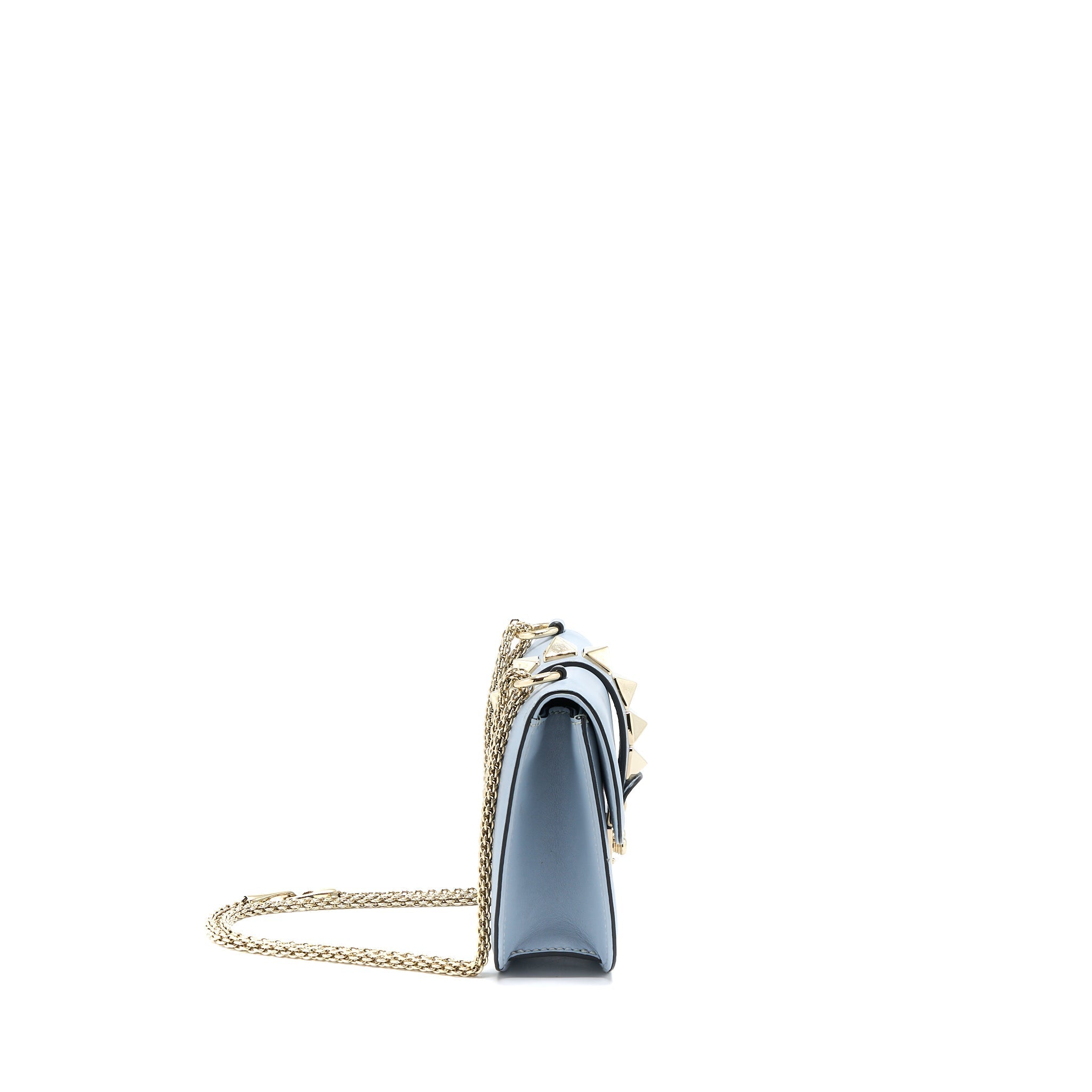 VALENTINO ROCKSTUD LOCK BAG LIGHT BLUE SHW