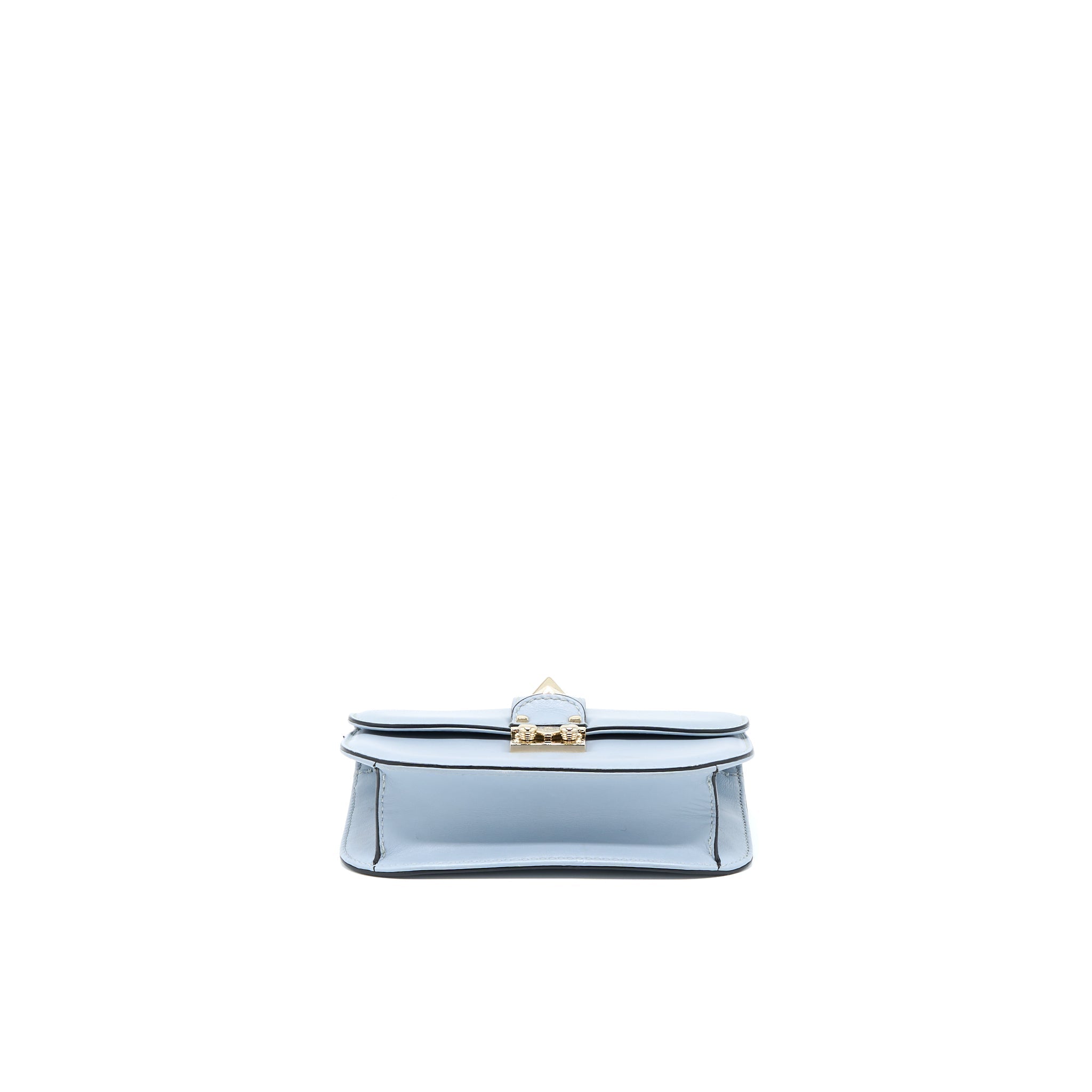 VALENTINO ROCKSTUD LOCK BAG LIGHT BLUE SHW