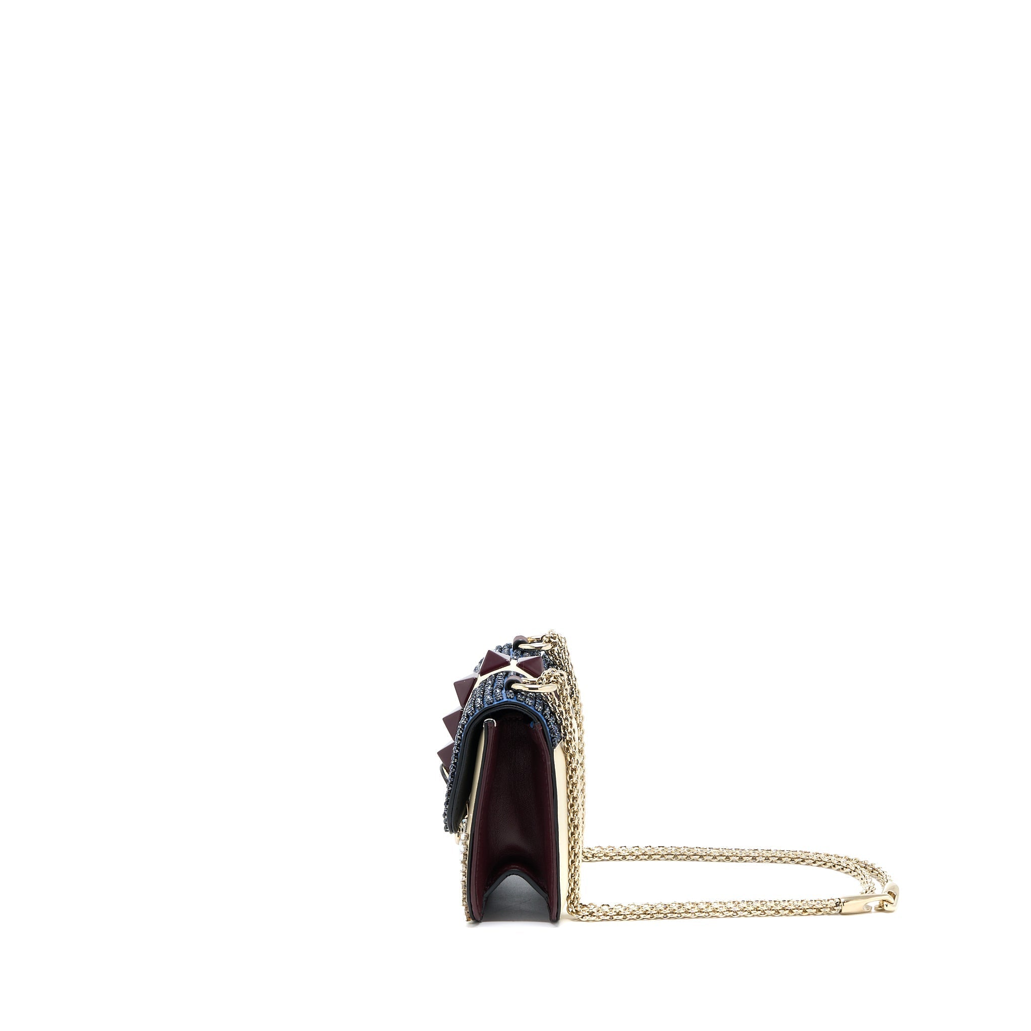 VALENTINO MINI ROCKSTUD CROSSBODY BAG MULTICOLOUR CRYSTALS SHW